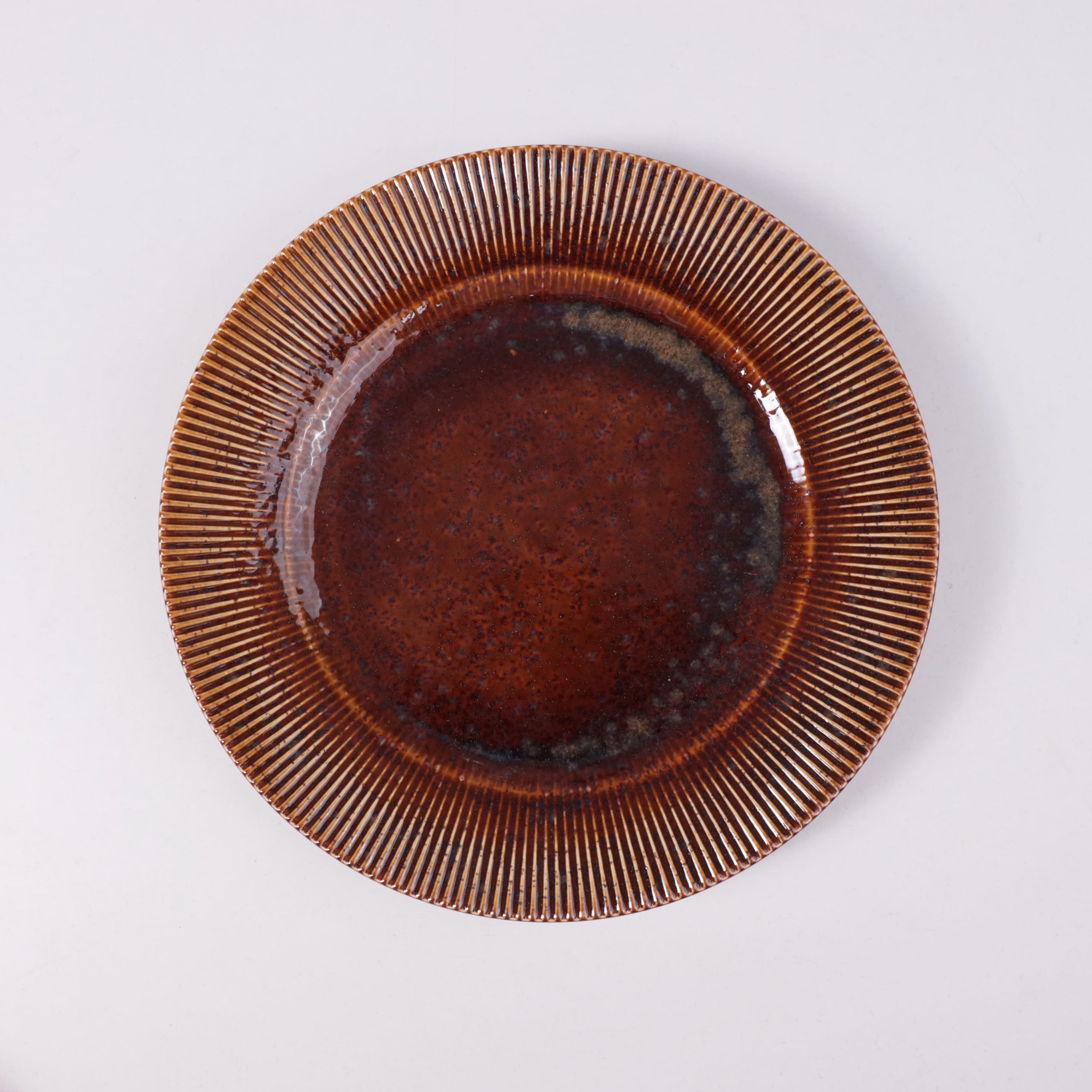 Блюдо AURORA, фарфор, каштановый, d20*2,5см