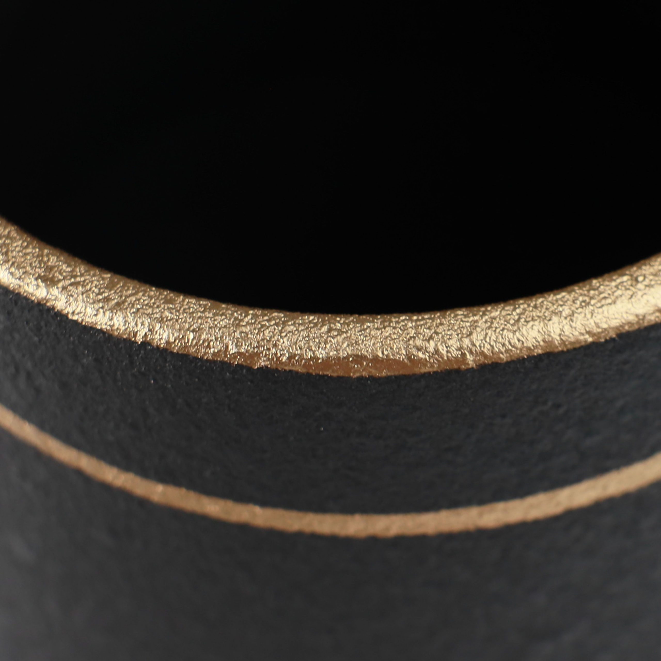 Ваза керамическая STORM, черный, 11*11*20см