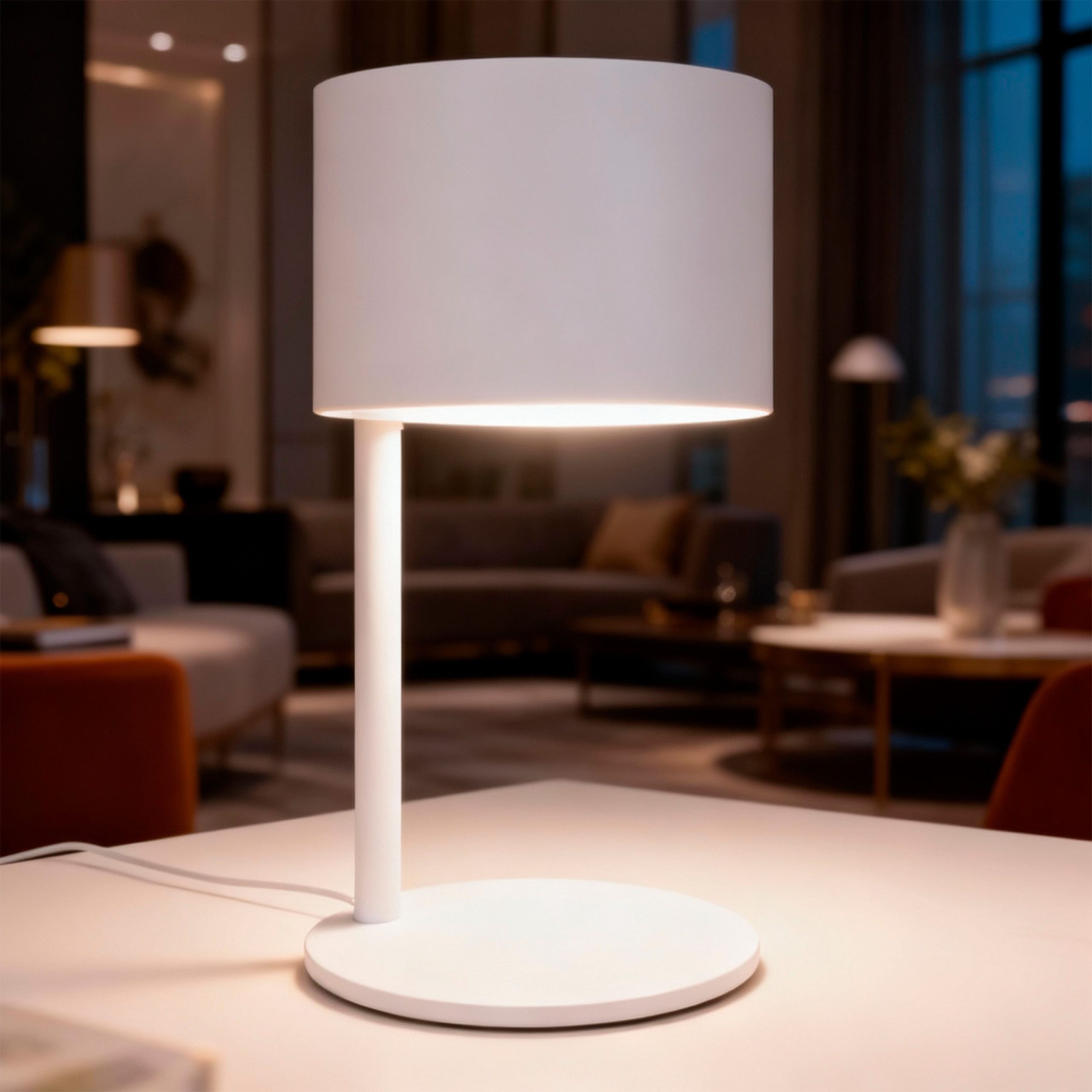 Светильник CLIFF, настольный, E27, белый