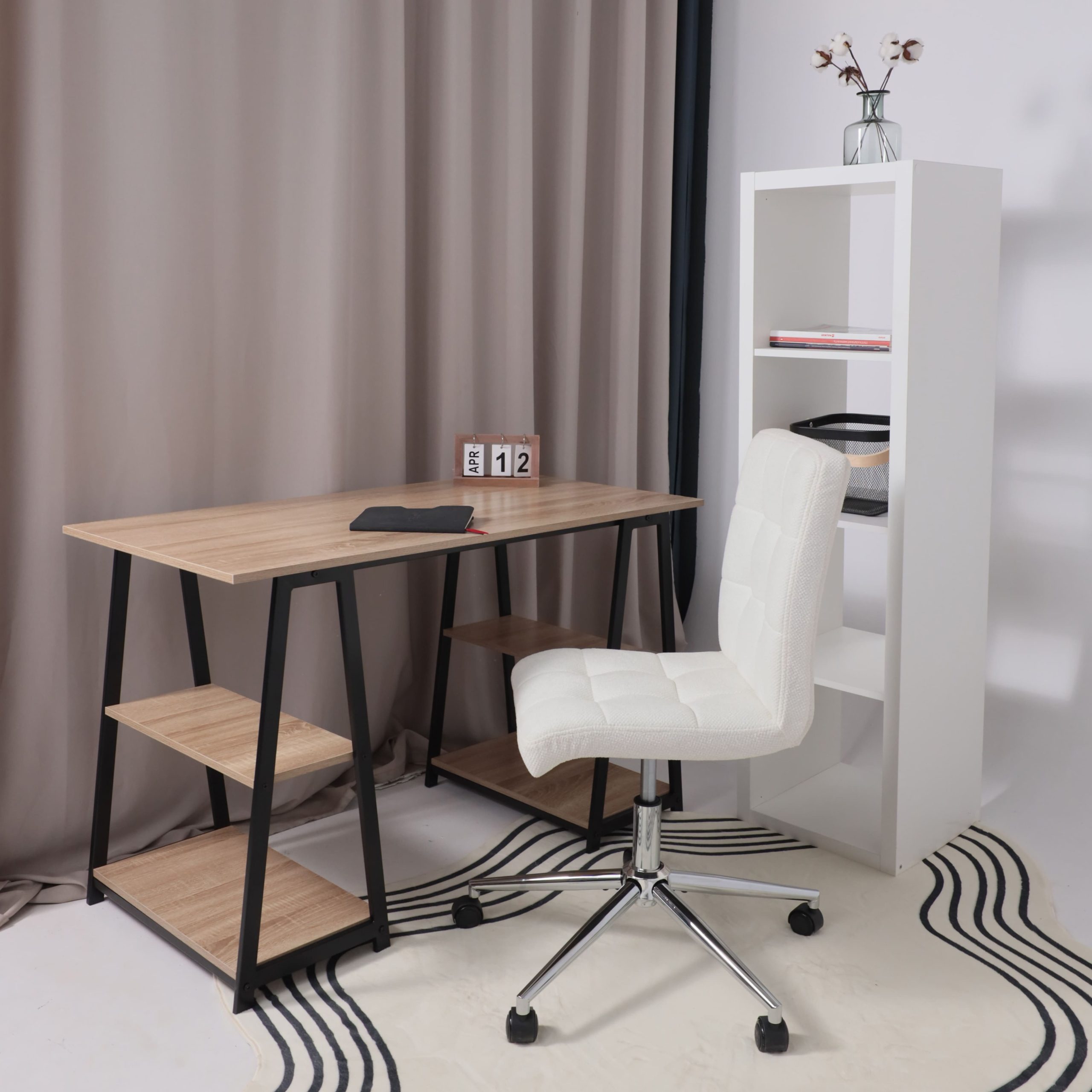 Кресло Роза квадрат, Buble White 15, букле/белый