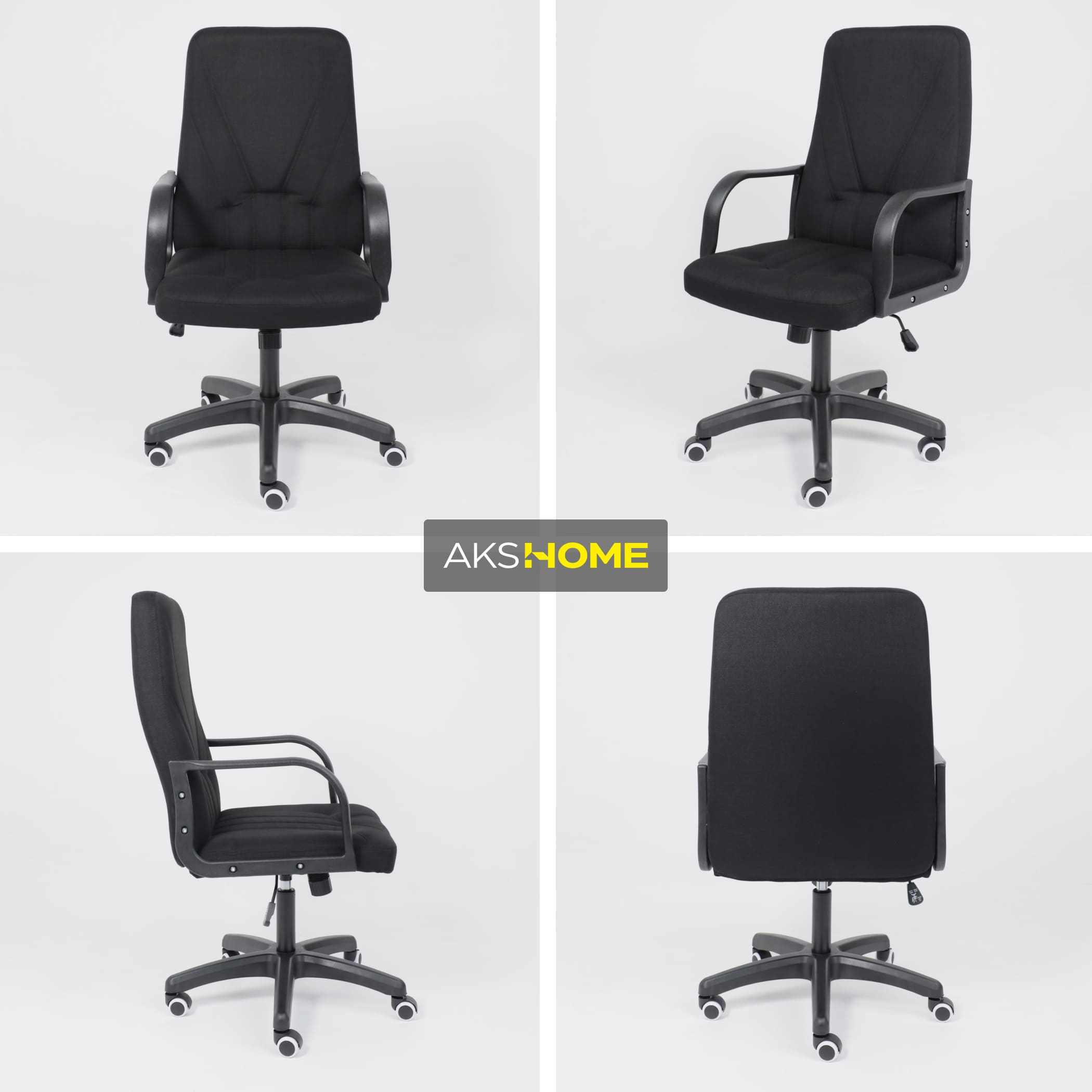 Кресло поворотное МЕНЕДЖЕР PL, Leto 70 черная ткань