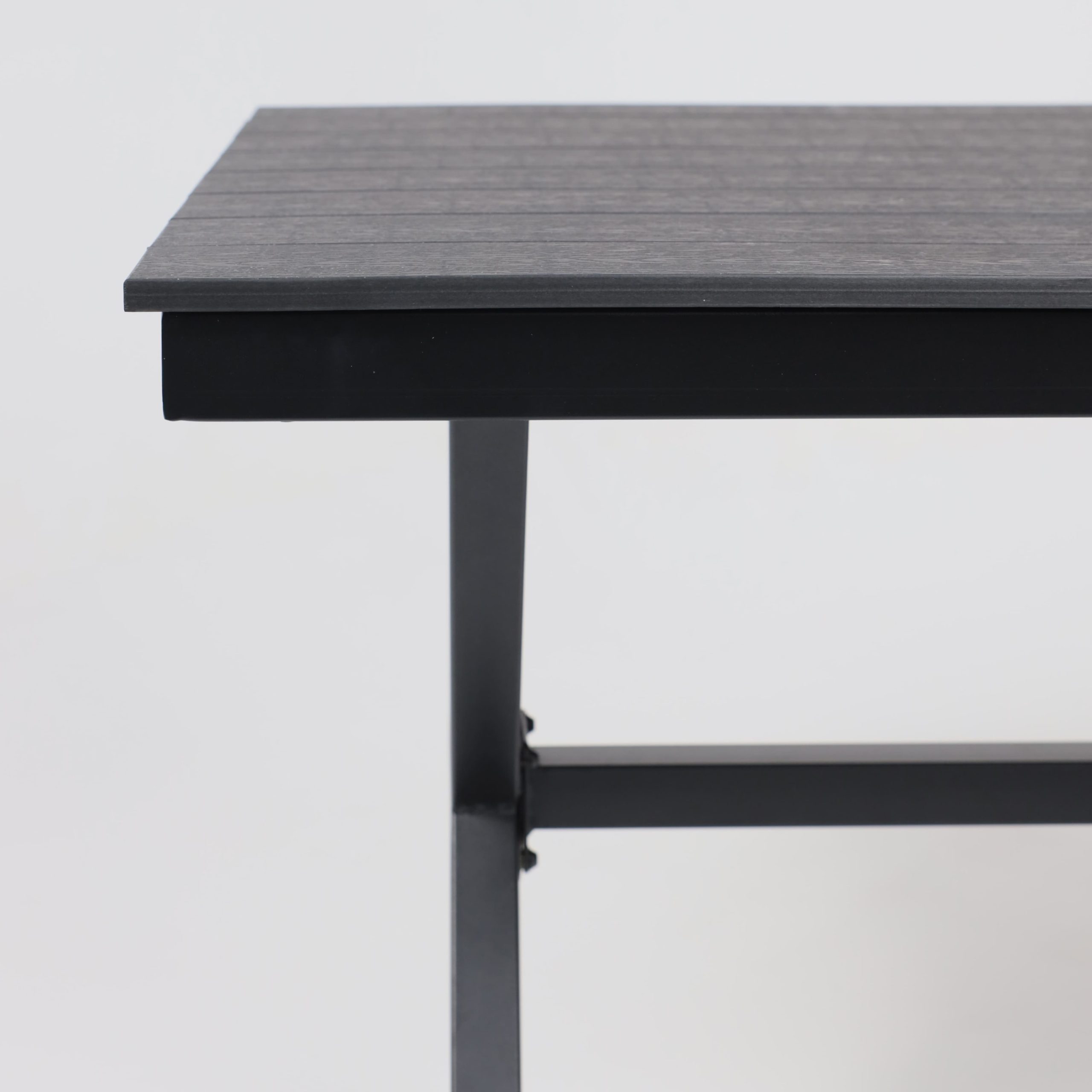 Стол садовый FLORENCE, 160*80*77, сталь-черная/чёрный