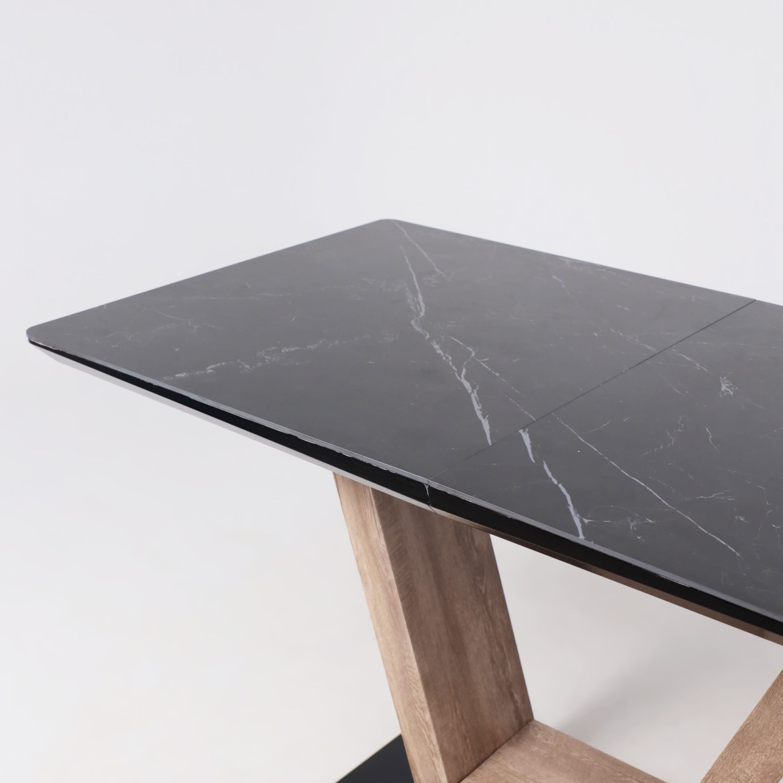 Стол ТОРОНТО, керамика 0 кат. 1400(1715)*800, Камень серый Greys black/Ель умбра