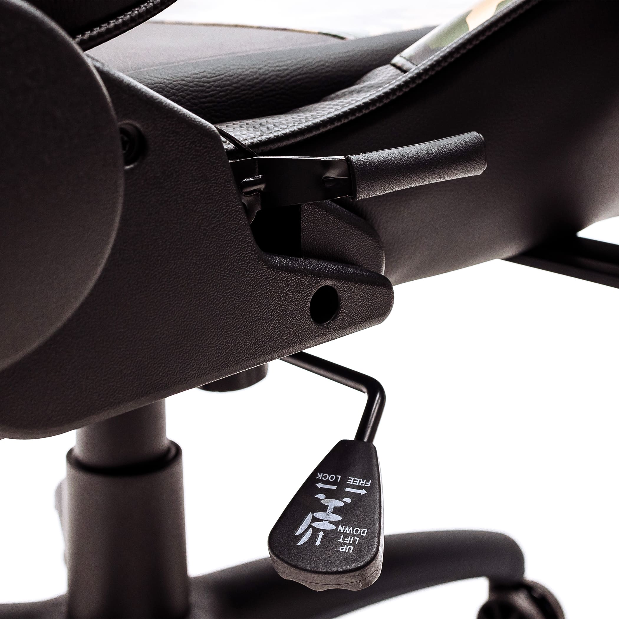 Кресло поворотное MILITARY, ECO, (черный+камуфляж)