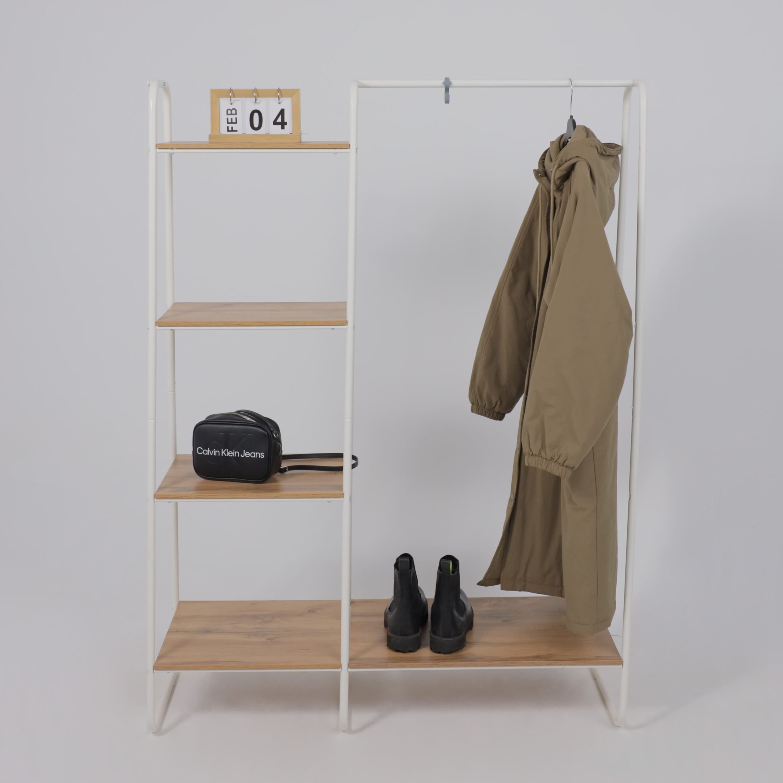 Гардеробная система с полками СКАНДИНАВИЯ 1, белый