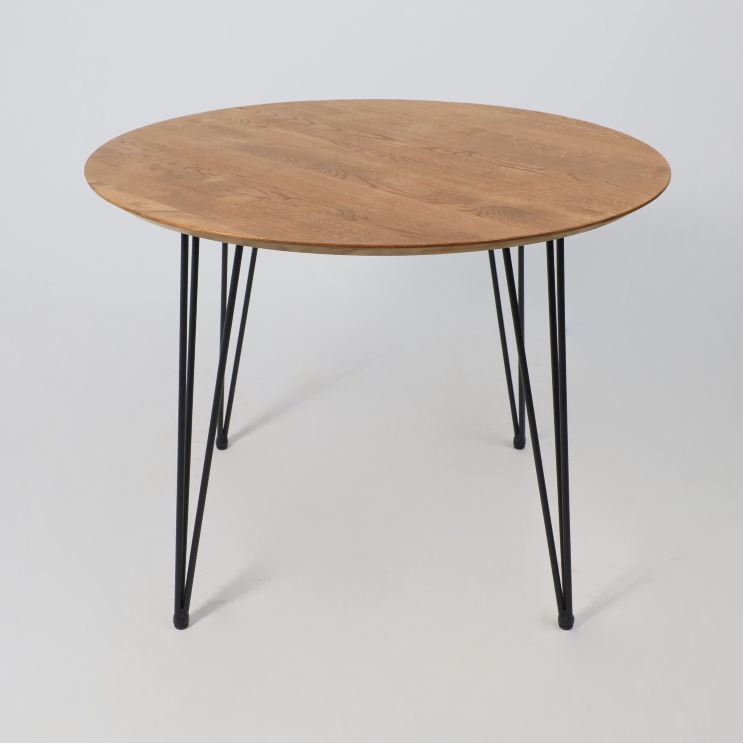 Стол ДЕМАВЕНД, d100*74, дуб натуральный/черный (ПР-4 DSW (Т27) (02) Кс-12)