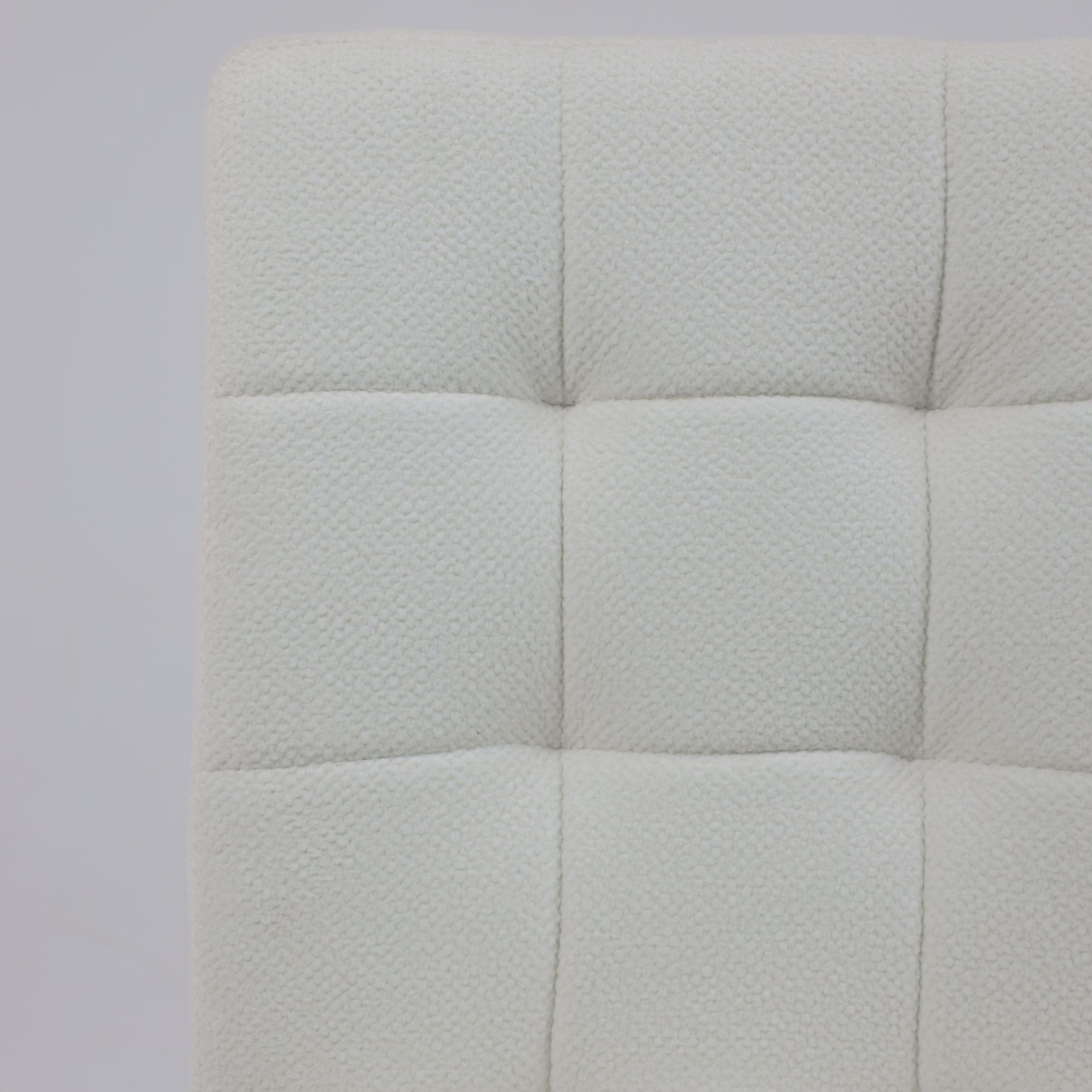 Кресло Роза квадрат, Buble White 15, букле/белый