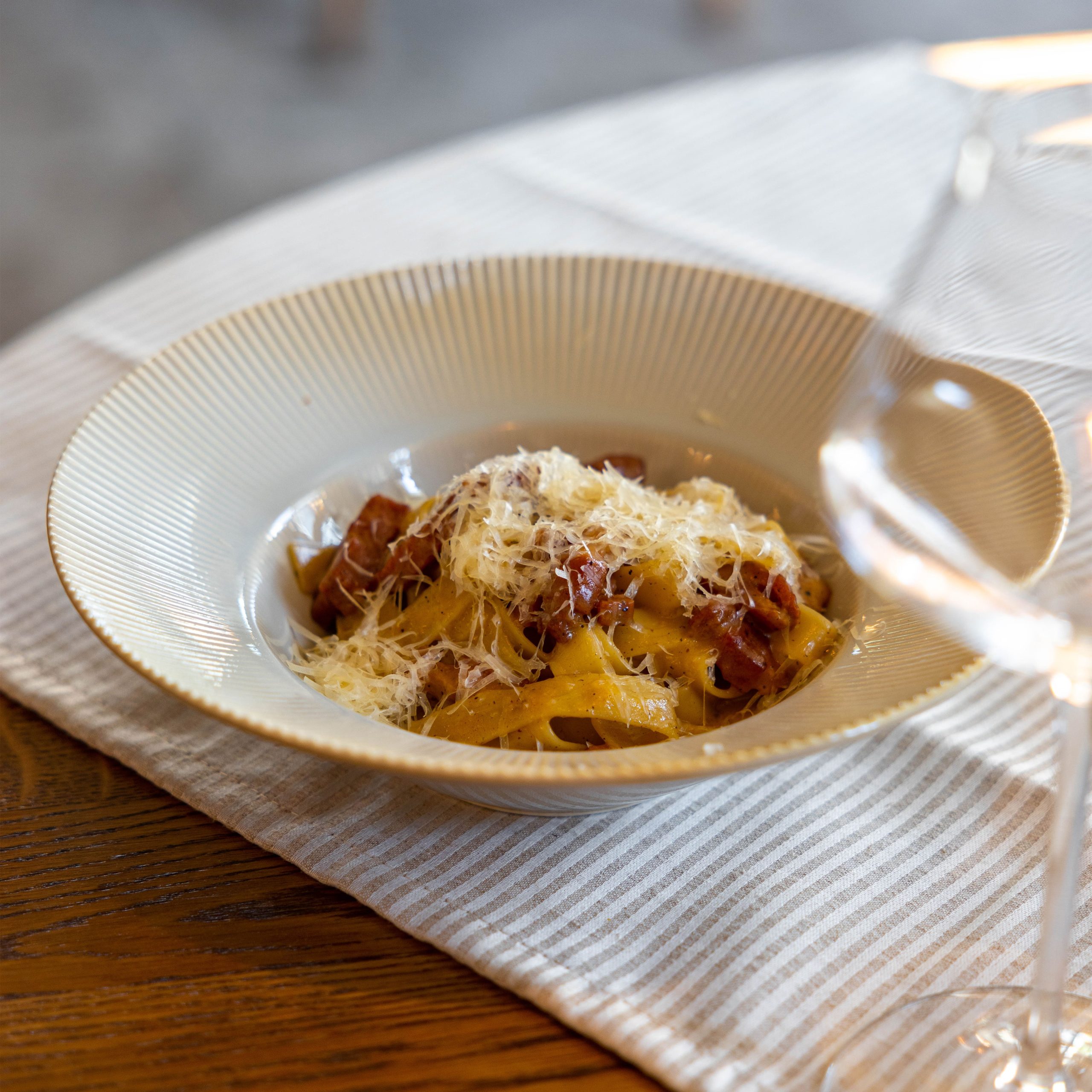 Блюдо для пасты AURORA, фарфор, айвори, d23,5*6,5см