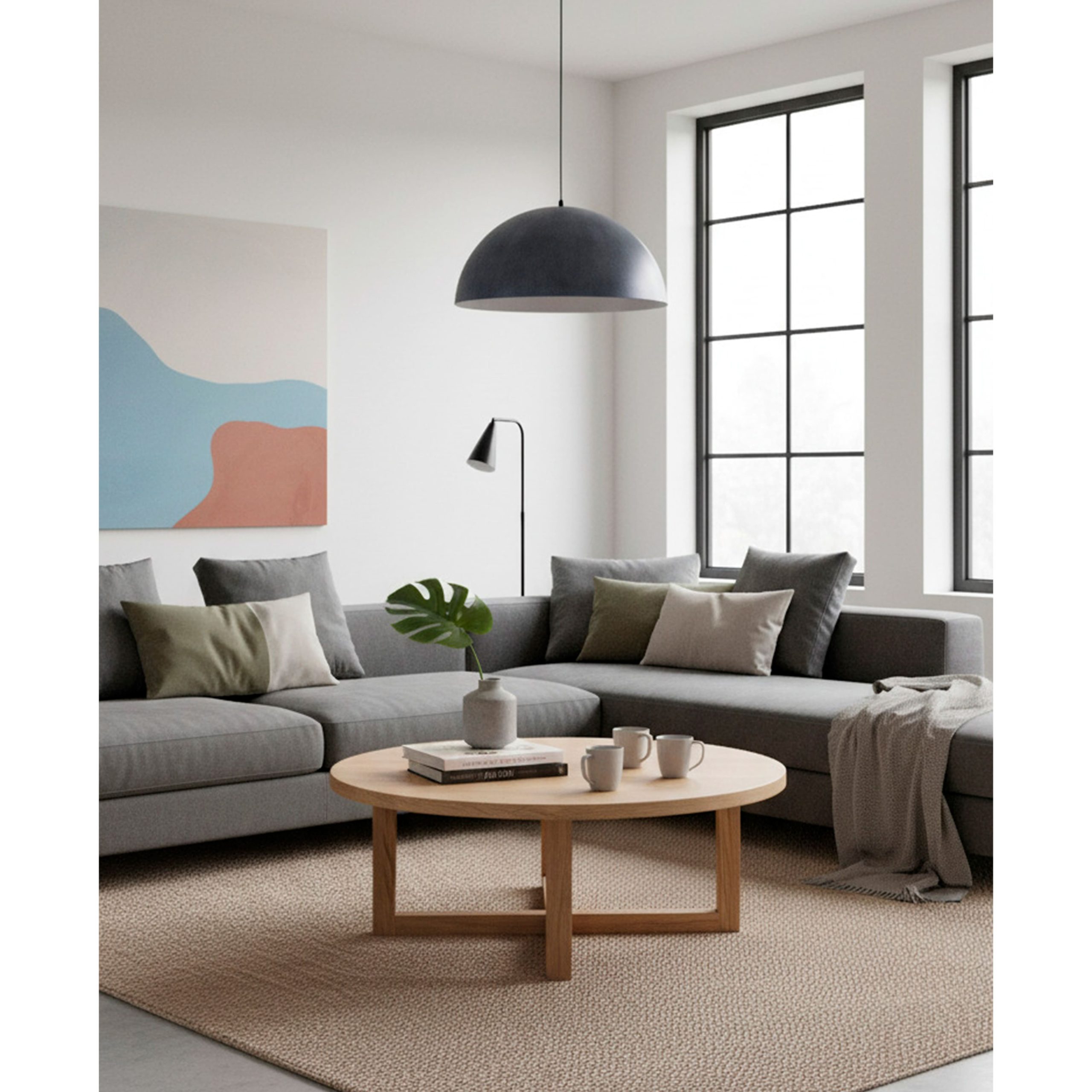 Светильник STONE, потолочный, E27, графитовый