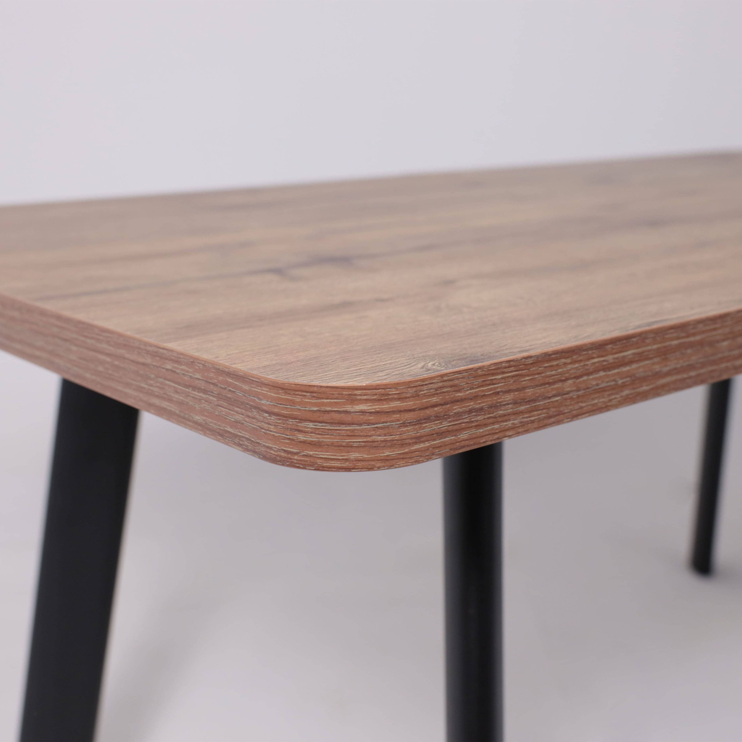 Стол LEON LUX RADIAL-180, раздвижной 180(240)х95, Дуб Веллингтон/Чёрный