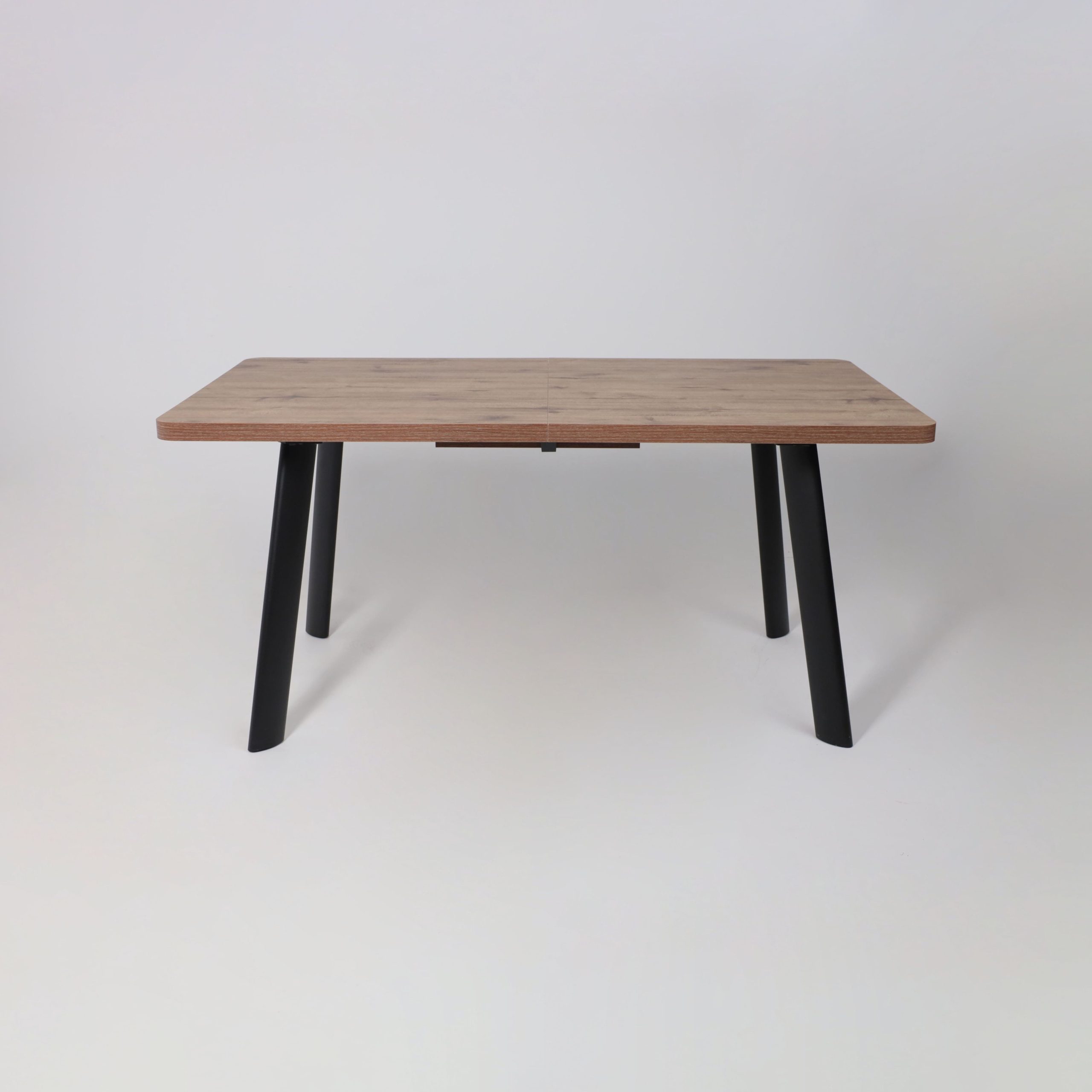 Стол LEON LUX RADIAL-180, раздвижной 180(240)х95, Дуб Веллингтон/Чёрный