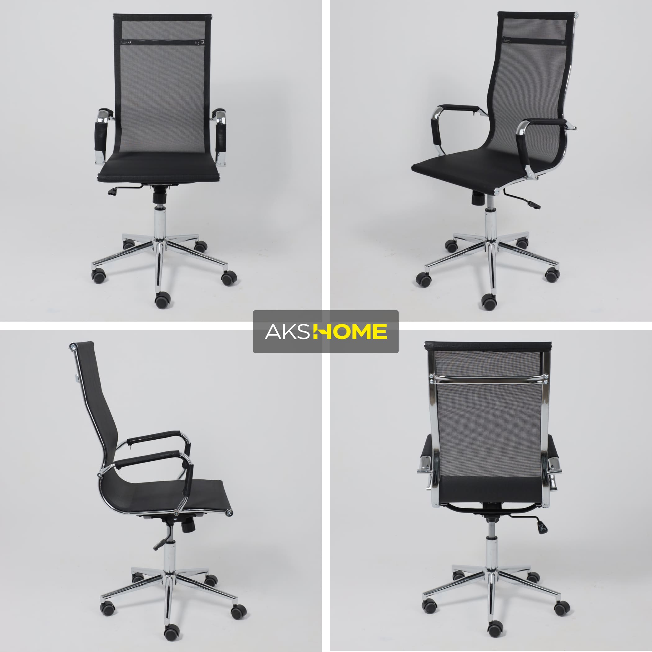 Кресло поворотное MARX, сетка, чёрный