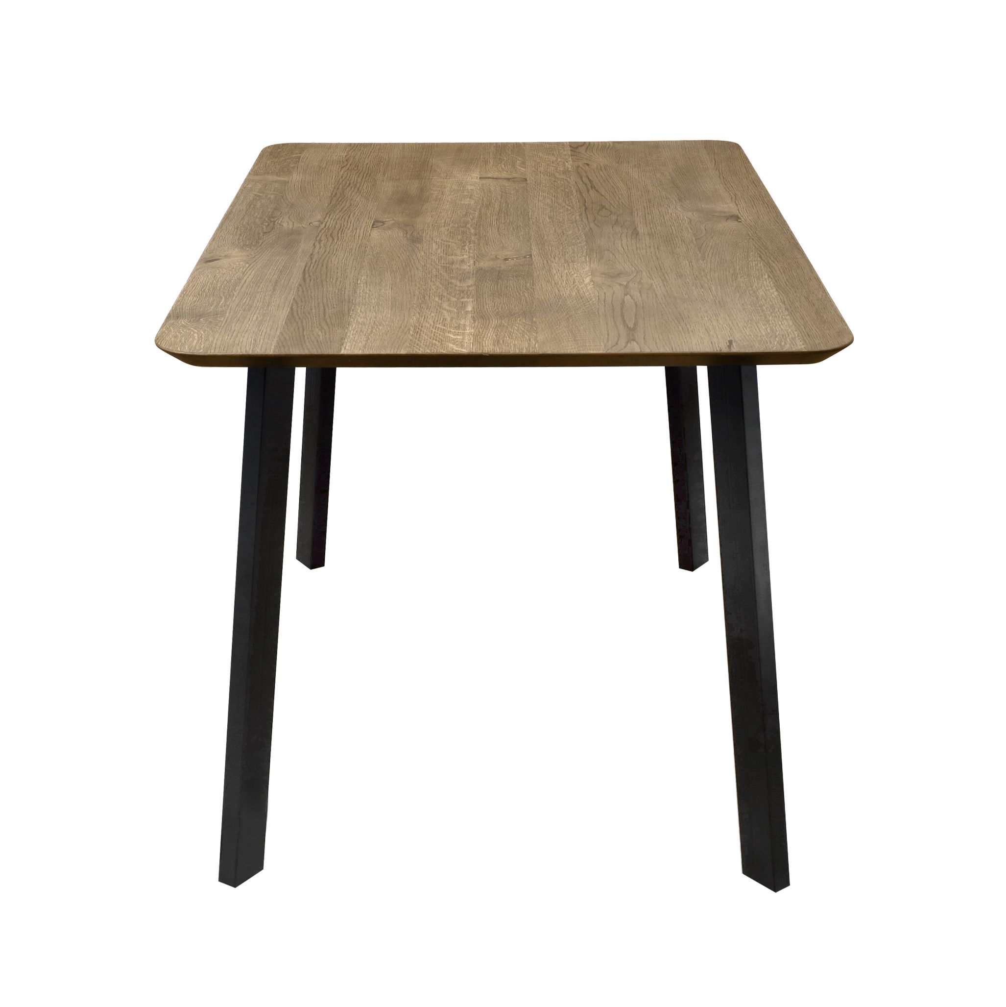 Стол МАЙОН, 130*80*74, дуб галифакс табак/черный (ПР-2 DSW (Т27) (02) КС-60)