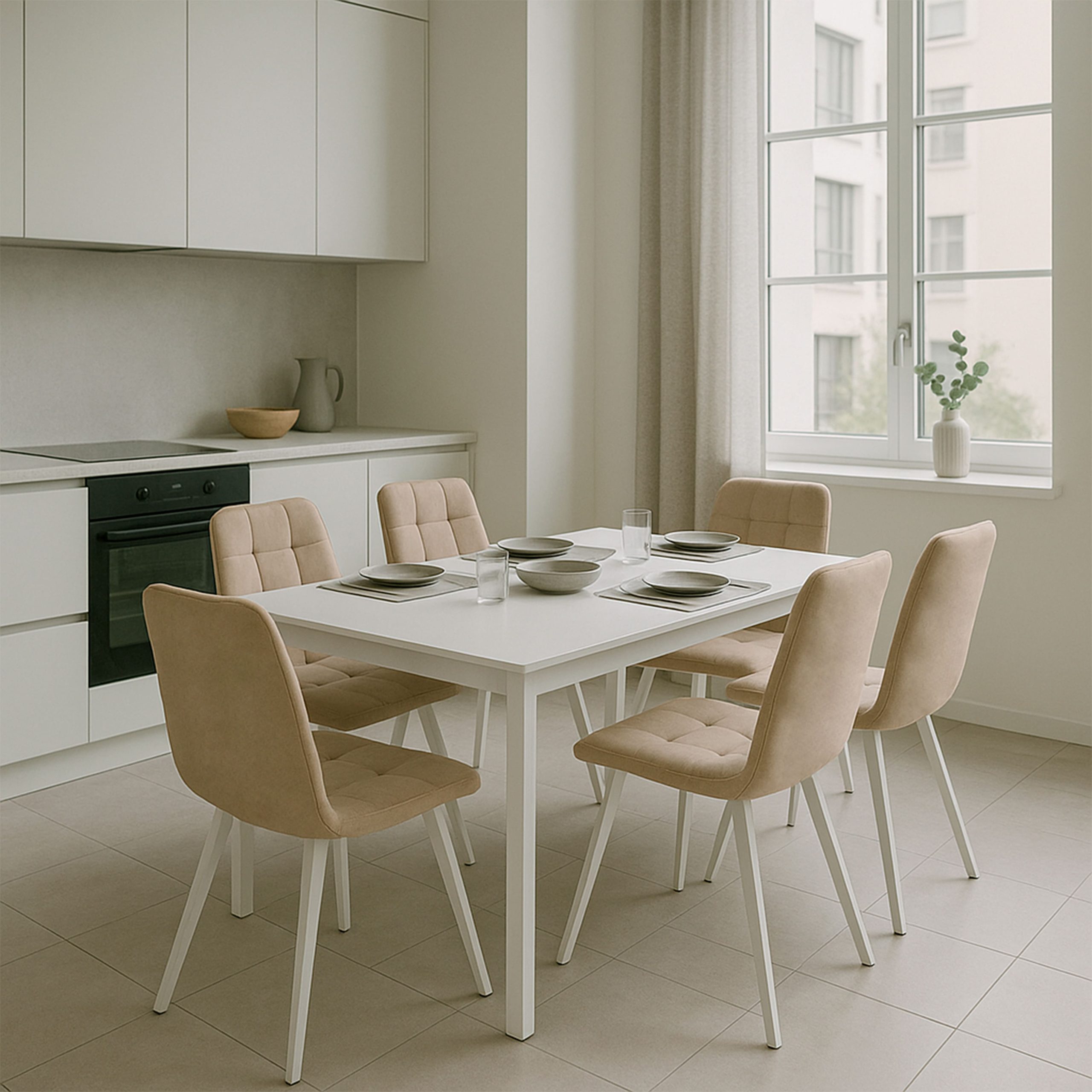 Стул ROMMY, b03 CREAM LUXбелый