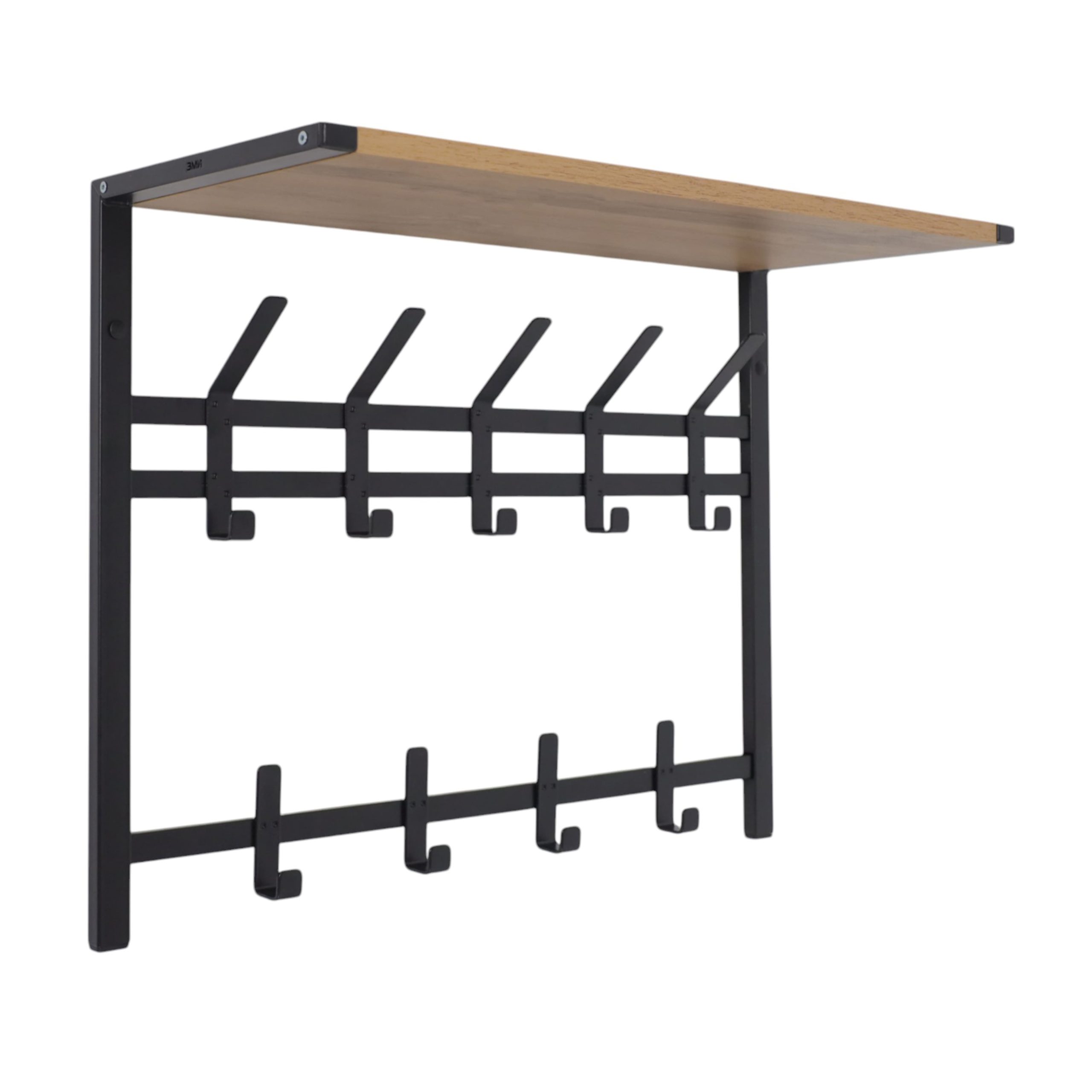 Вешалка с полкой 2-х ярусная ТОРОНТО 22Д, (чёрный)