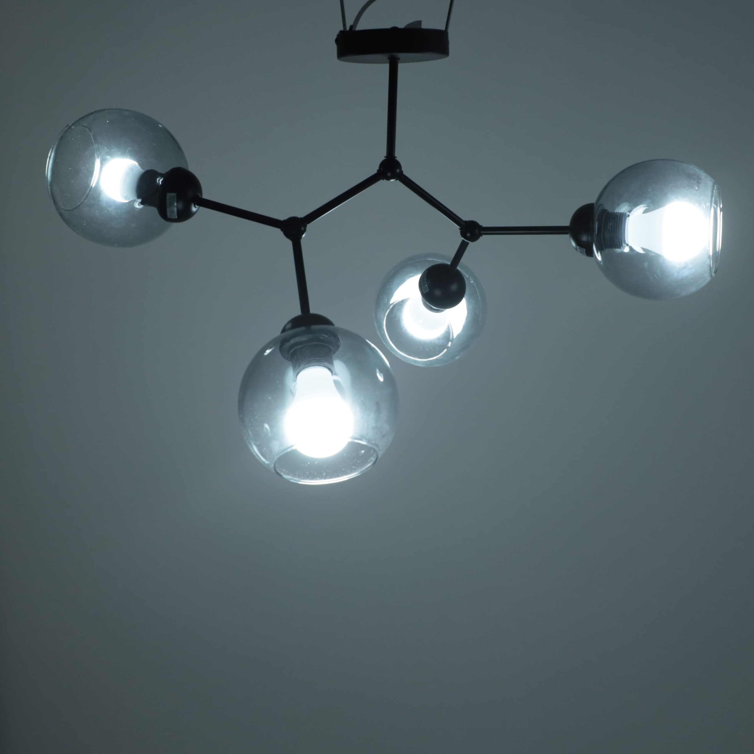 Светильник ATOM, потолочный, 4*E27, дымчатый