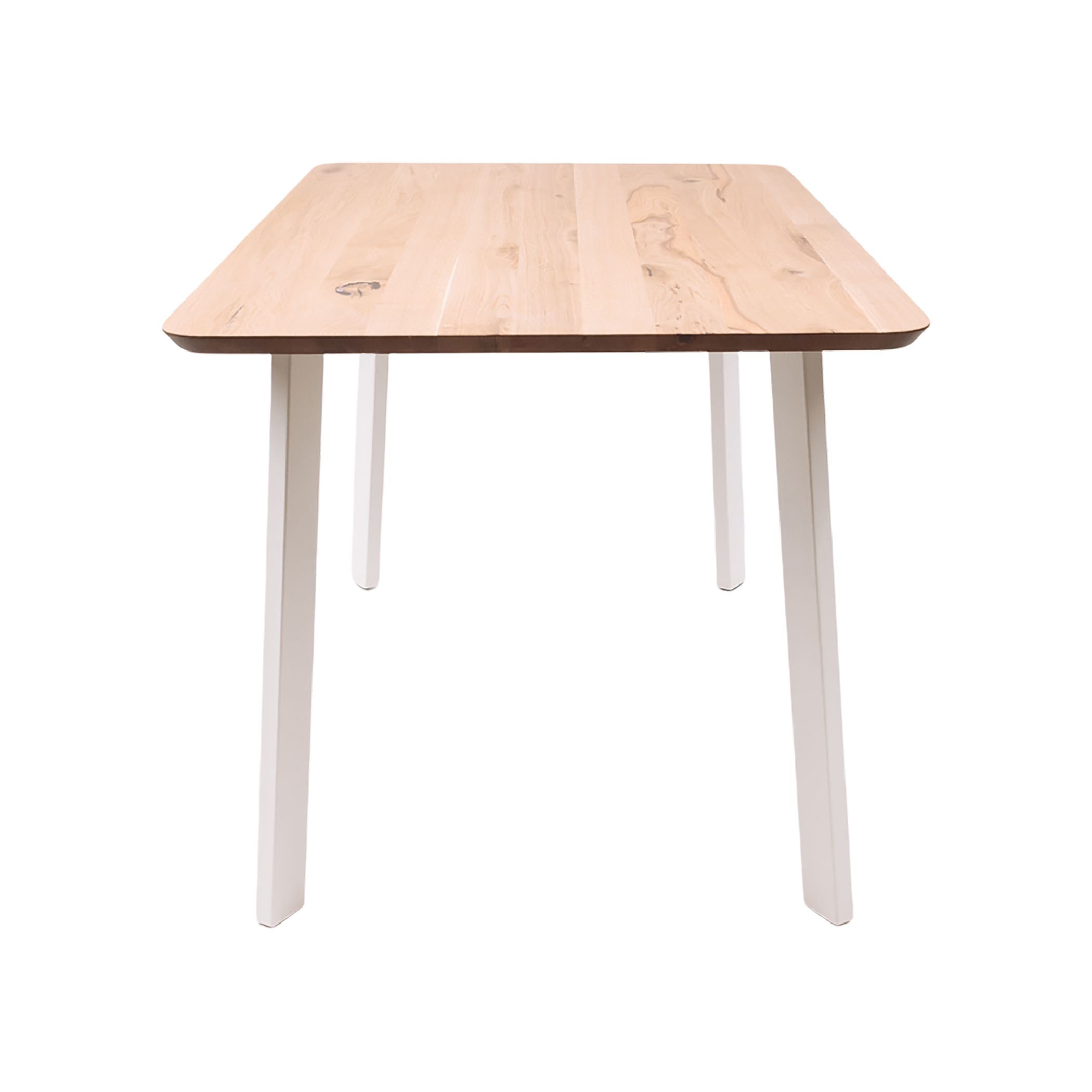 Стол МАЙОН, 130*80*74, дуб натуральный/белый (ПР-2 DSW (Т27) (02) КС-60)