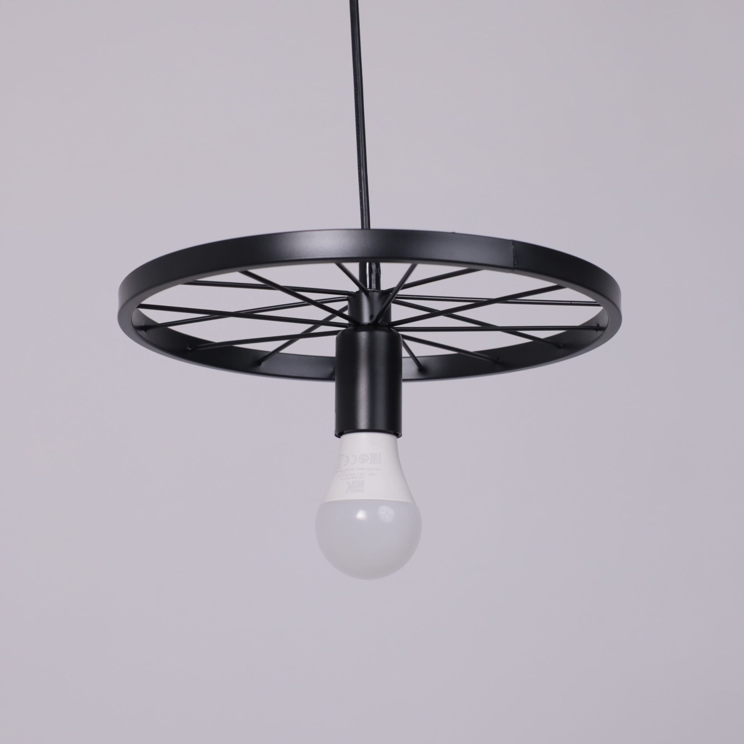 Светильник WHEEL, потолочный, E27, чёрный