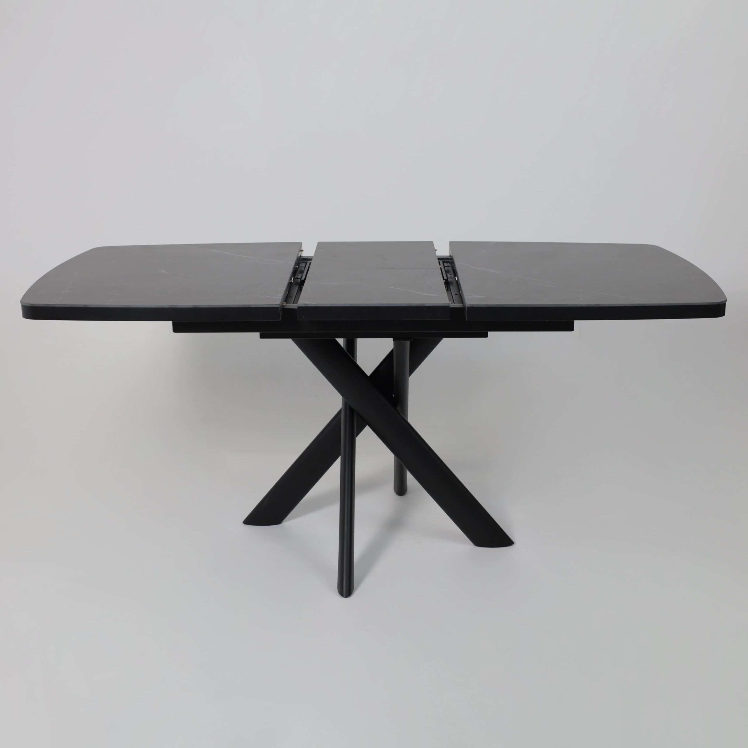 Стол LEONEL-130, раздвижной 130(165)х85, STONE BLACK ST CER/Черный