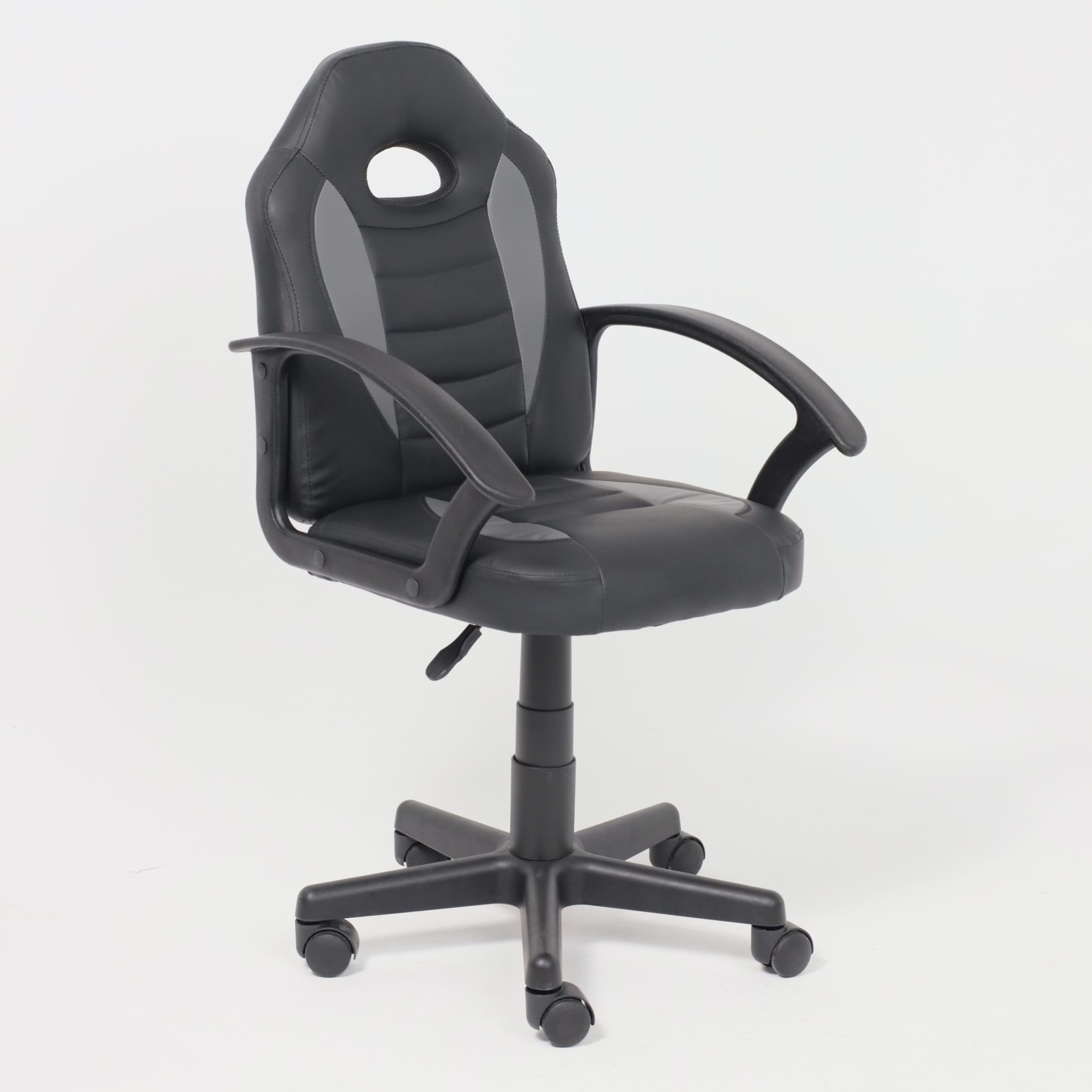 Кресло поворотное WEB, ECO, черный+серый