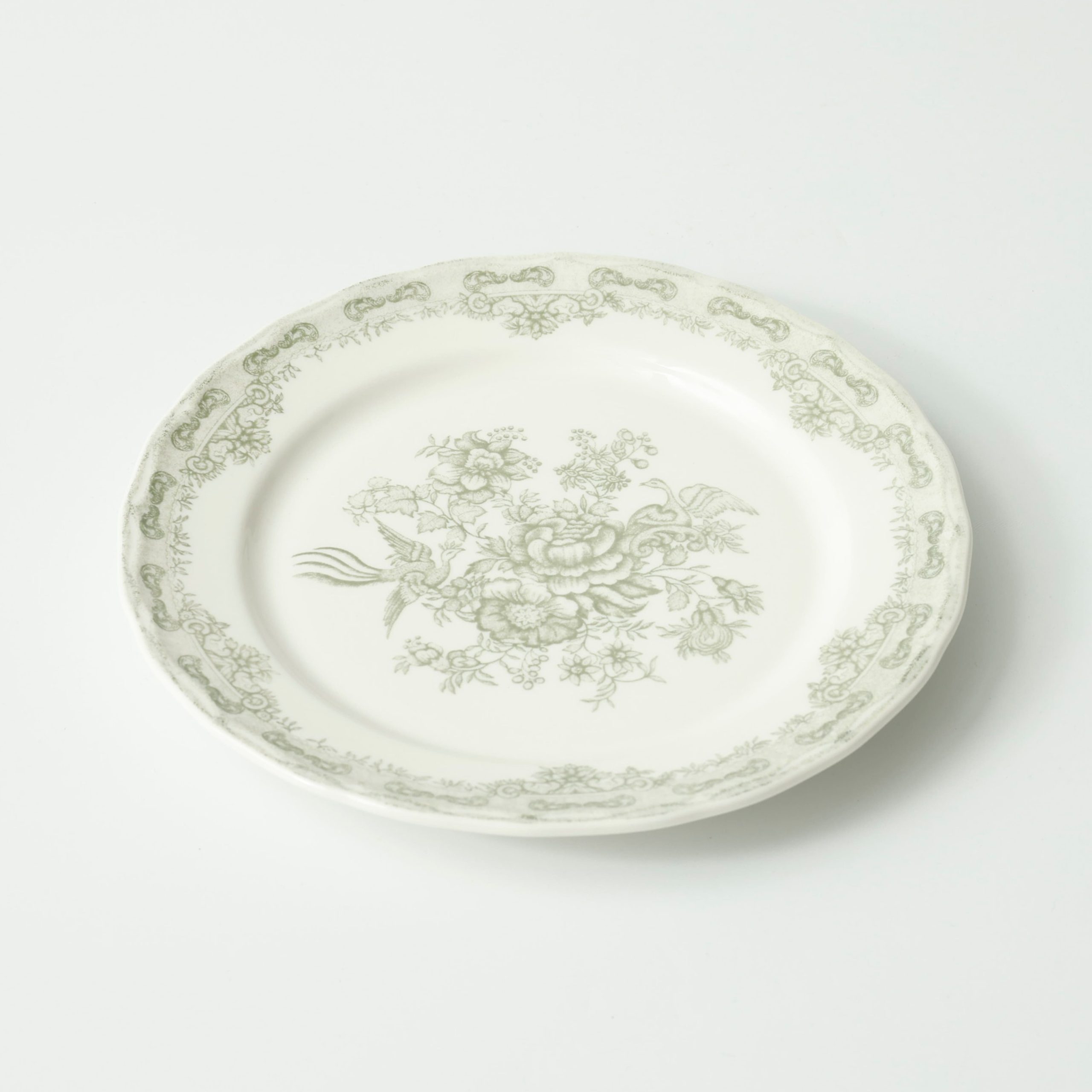 Блюдо BLOSSOM, керамика, зеленый, d26,4*3,2см