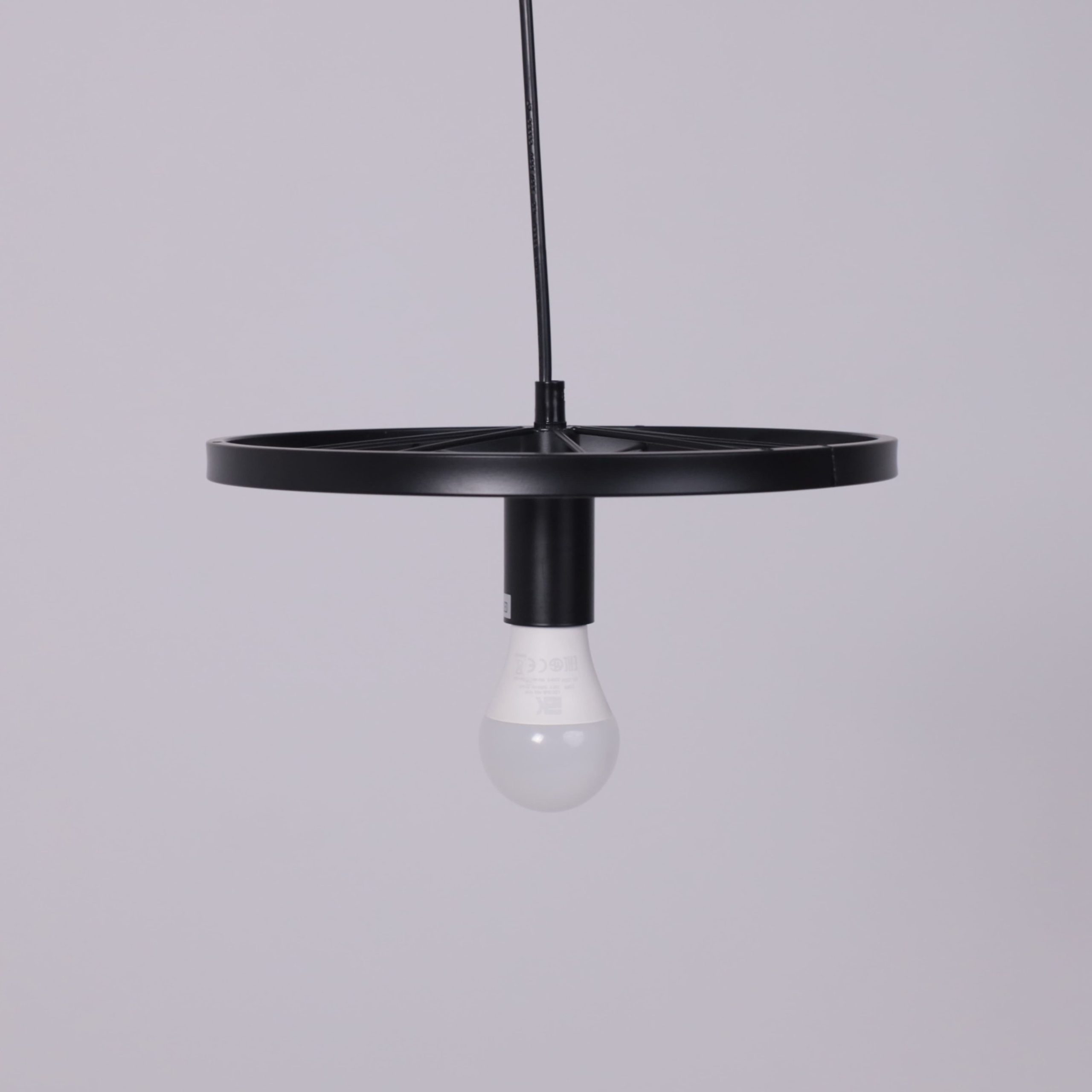 Светильник WHEEL, потолочный, E27, чёрный