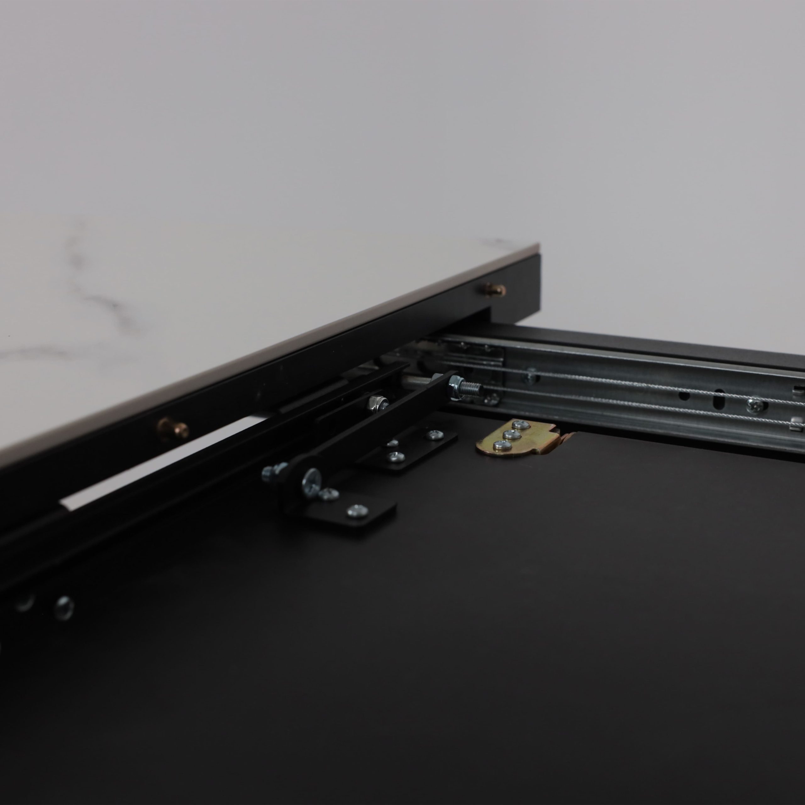 Стол LEONEL-130, раздвижной 130(165)х85, CALAKATTA ST CER/Черный