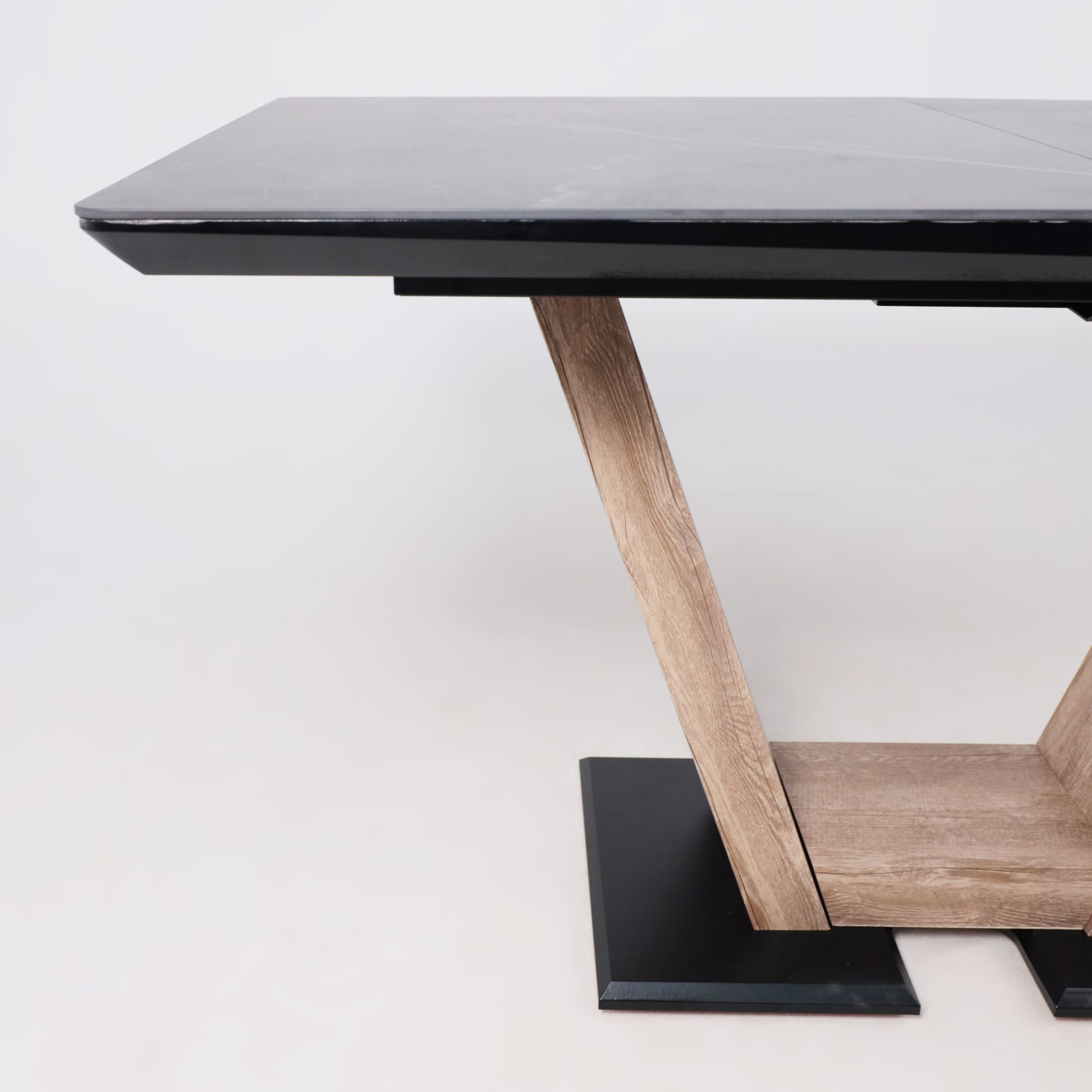 Стол ТОРОНТО, керамика 0 кат. 1400(1715)*800, Камень серый Greys black/Ель умбра