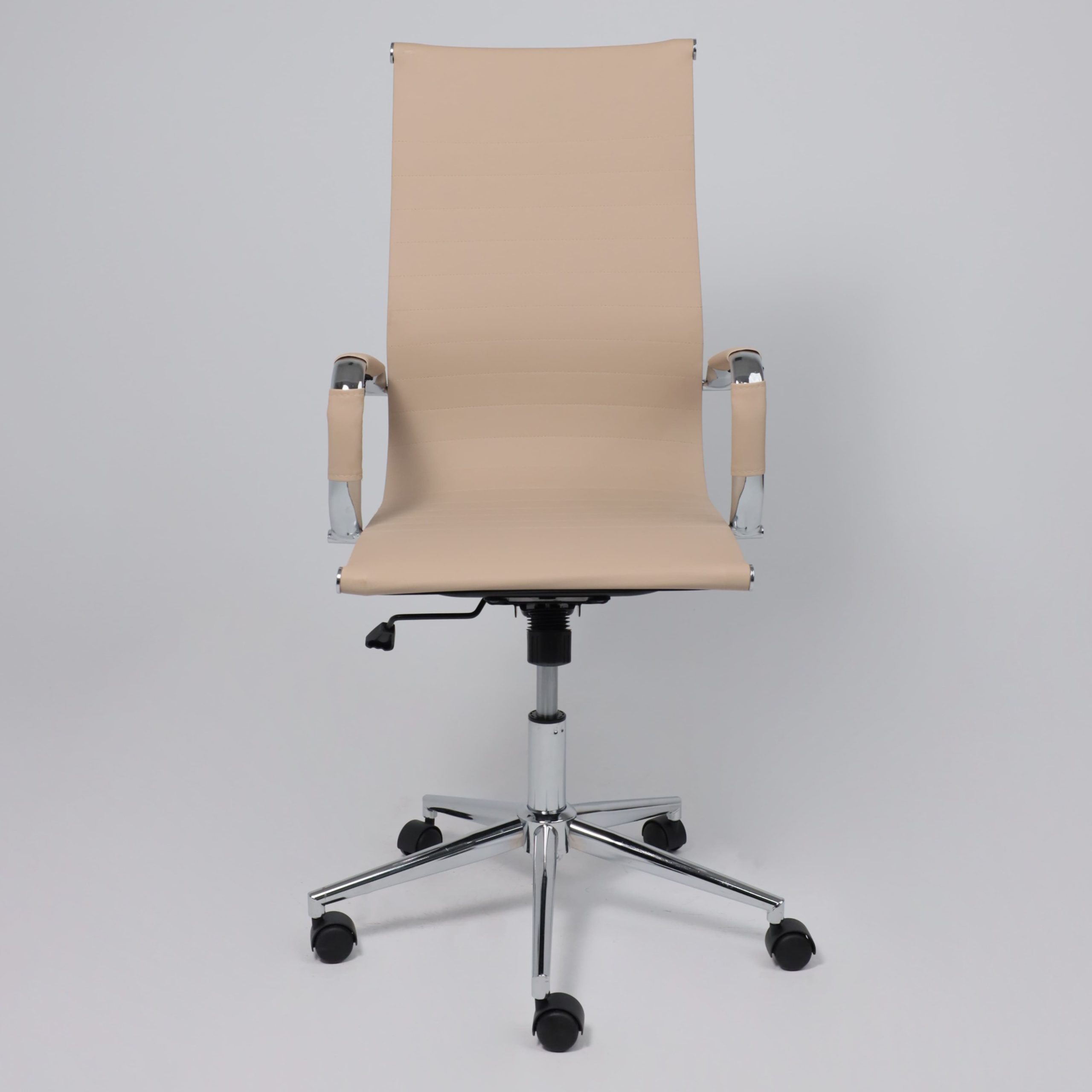 Кресло поворотное EVELIN, экокожа, бежевый