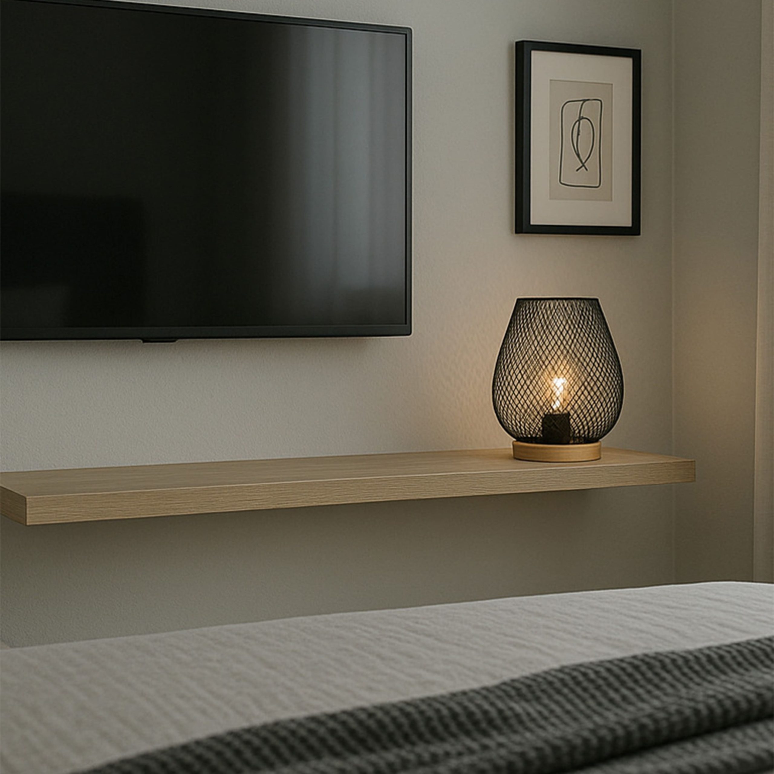 Светильник настольный AKS тип 3 ( Сетка 14х18см 1LED, 2ААА )