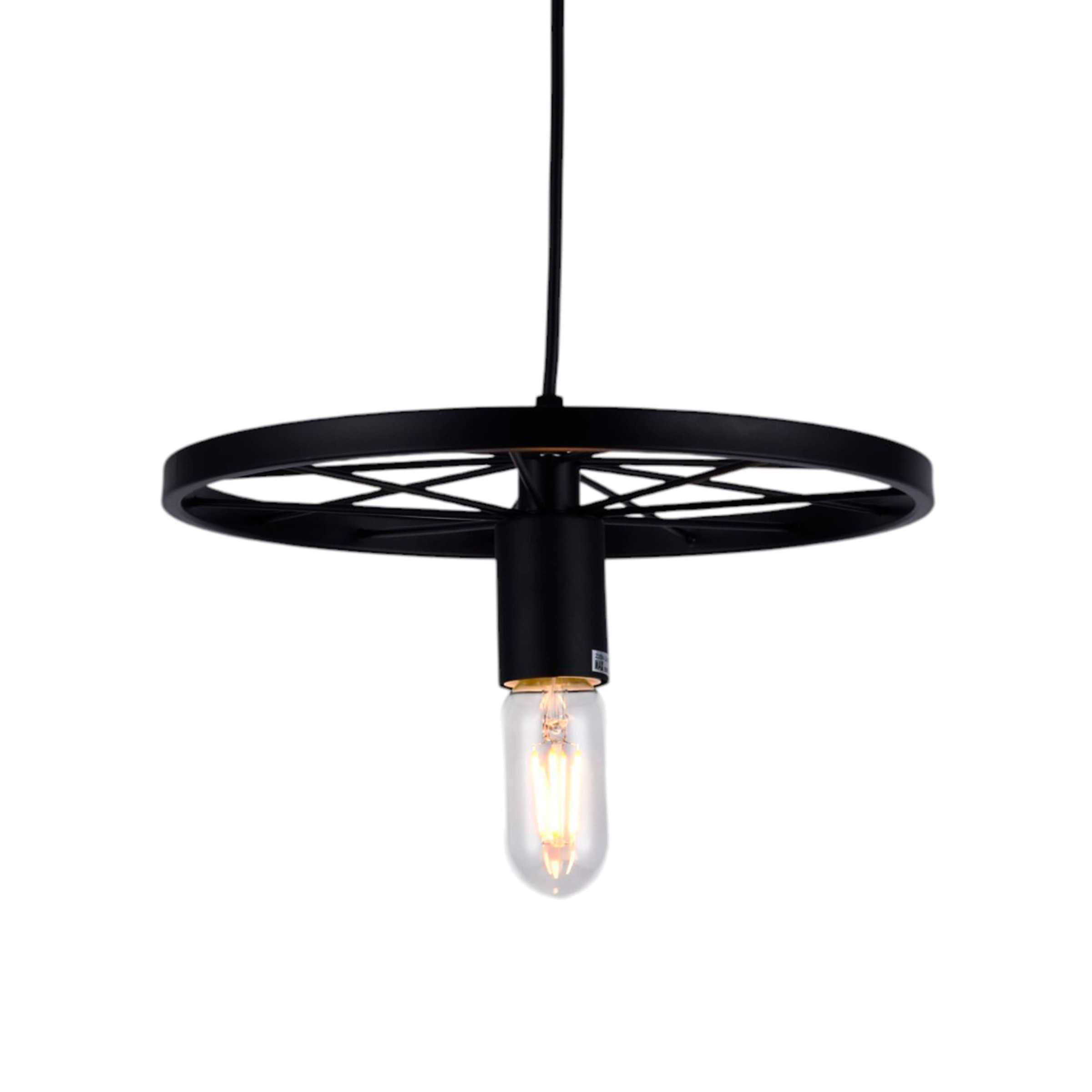 Светильник WHEEL, потолочный, E27, чёрный