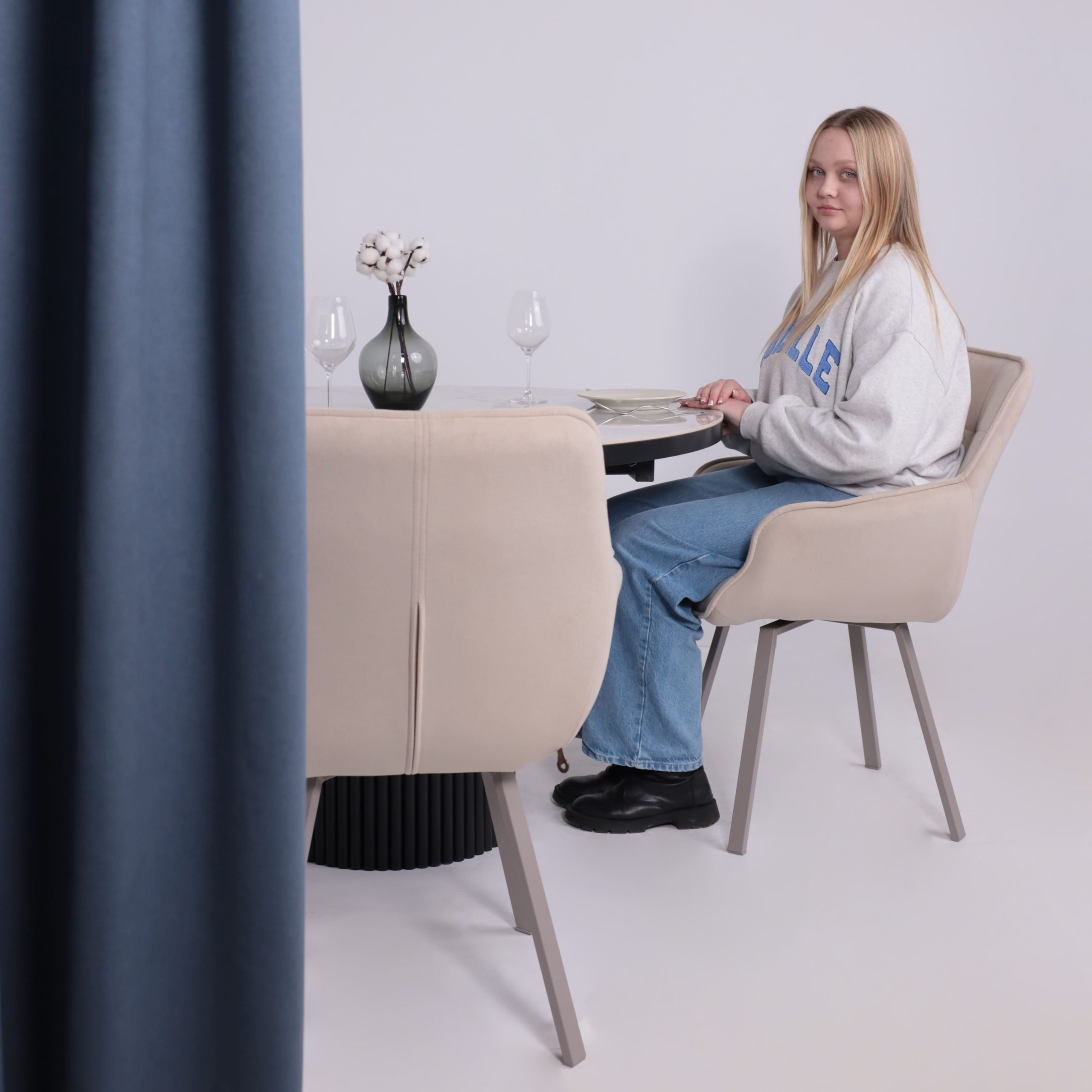 Стул ROMEO 360, b03 CREAM LUXкапучино