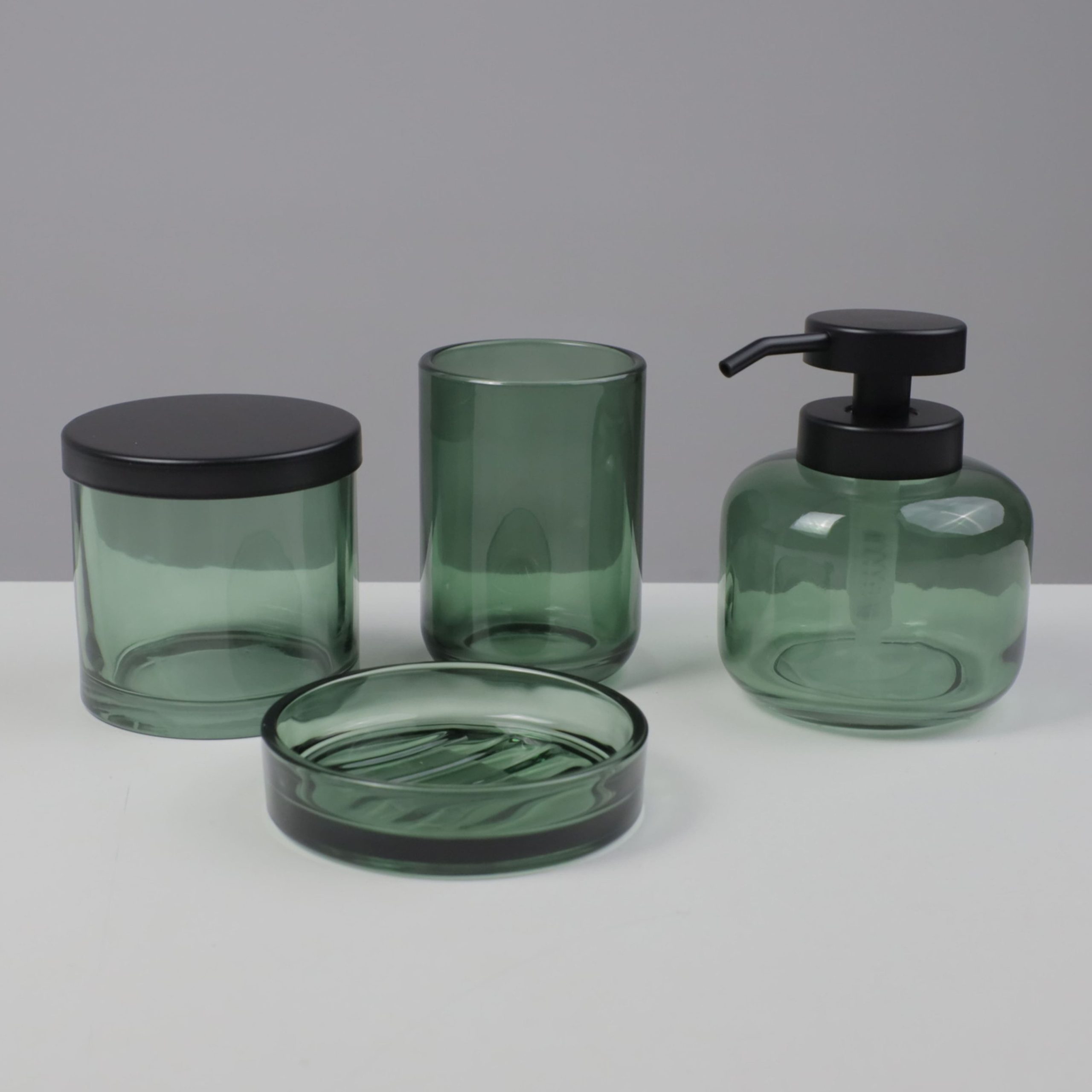 Дозатор декоративный AURA, темно-зеленый