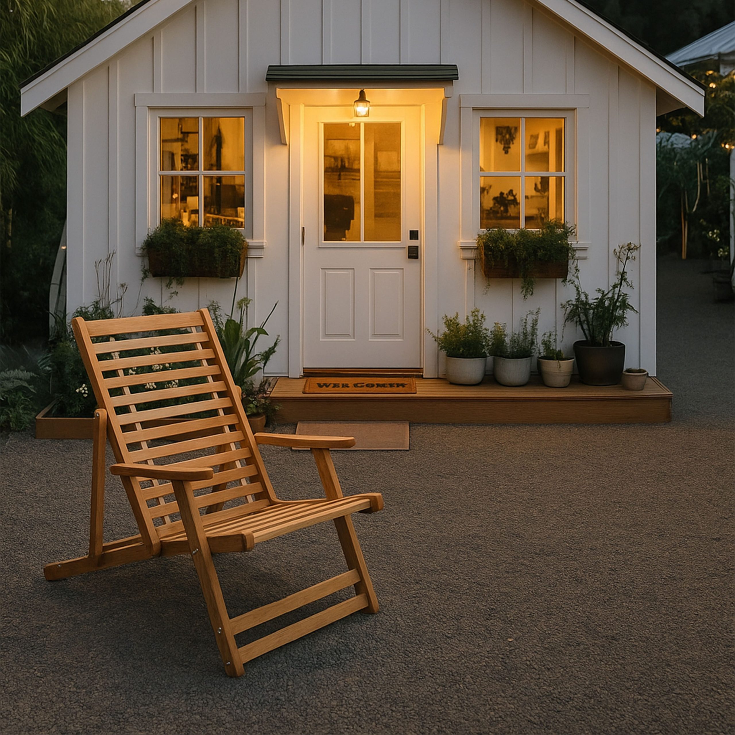 Кресло-шезлонг с подлокотниками DYATEL сиденье из дерева сосна (цвет дуб)