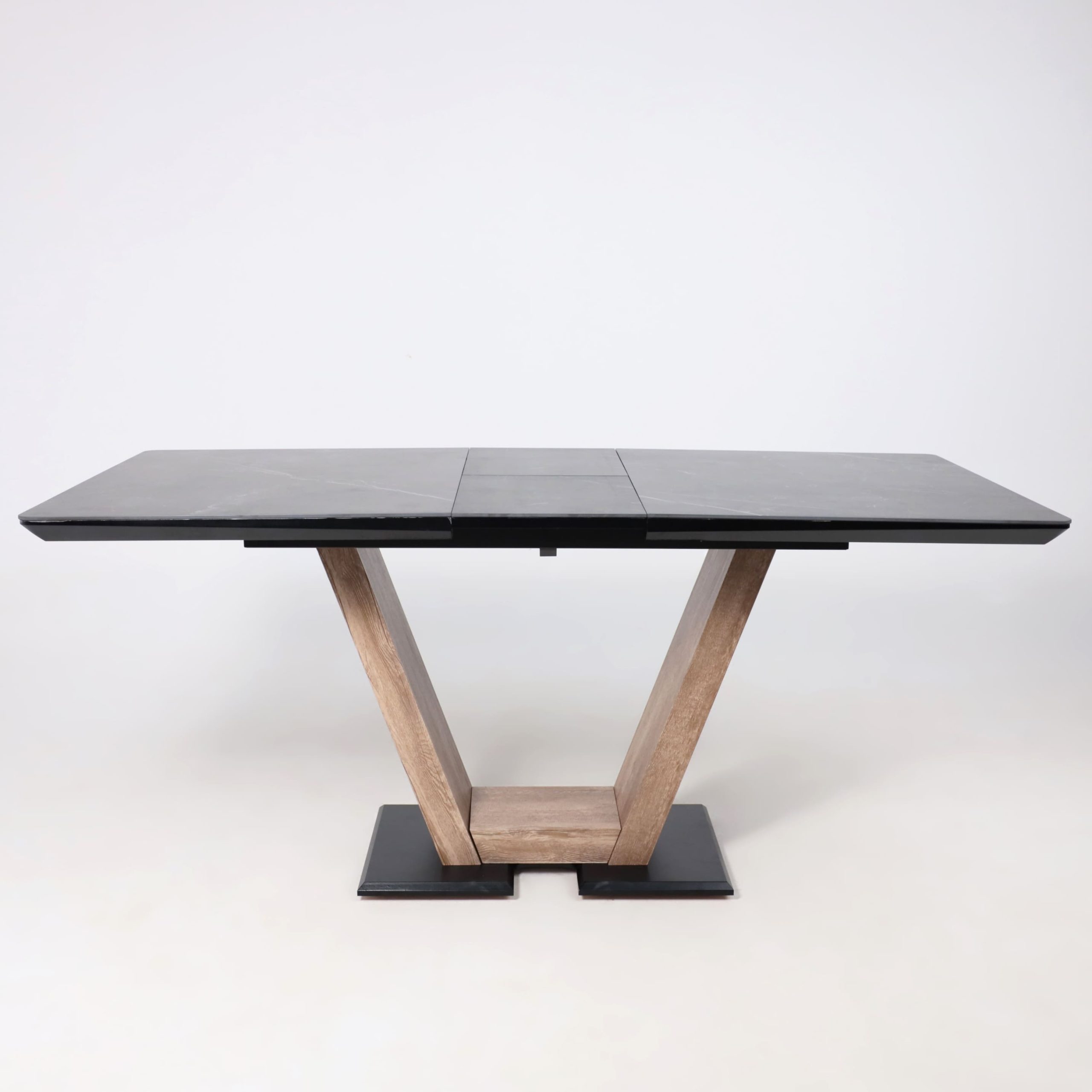 Стол ТОРОНТО, керамика 0 кат. 1400(1715)*800, Камень серый Greys black/Ель умбра