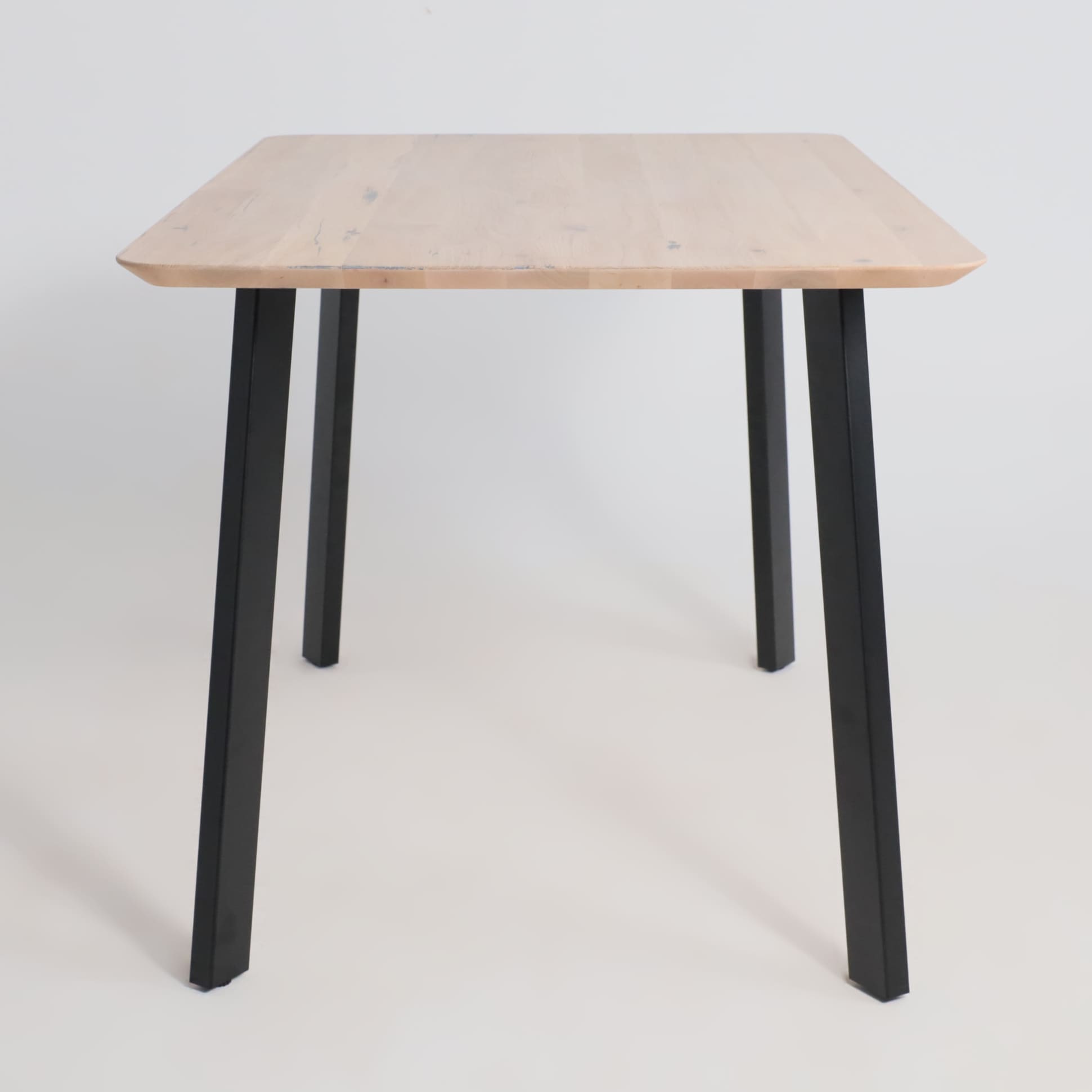 Стол МАЙОН, 130*80*74, дуб беленый/черный (ПР-2 DSW (Т27) (02) КС-60)