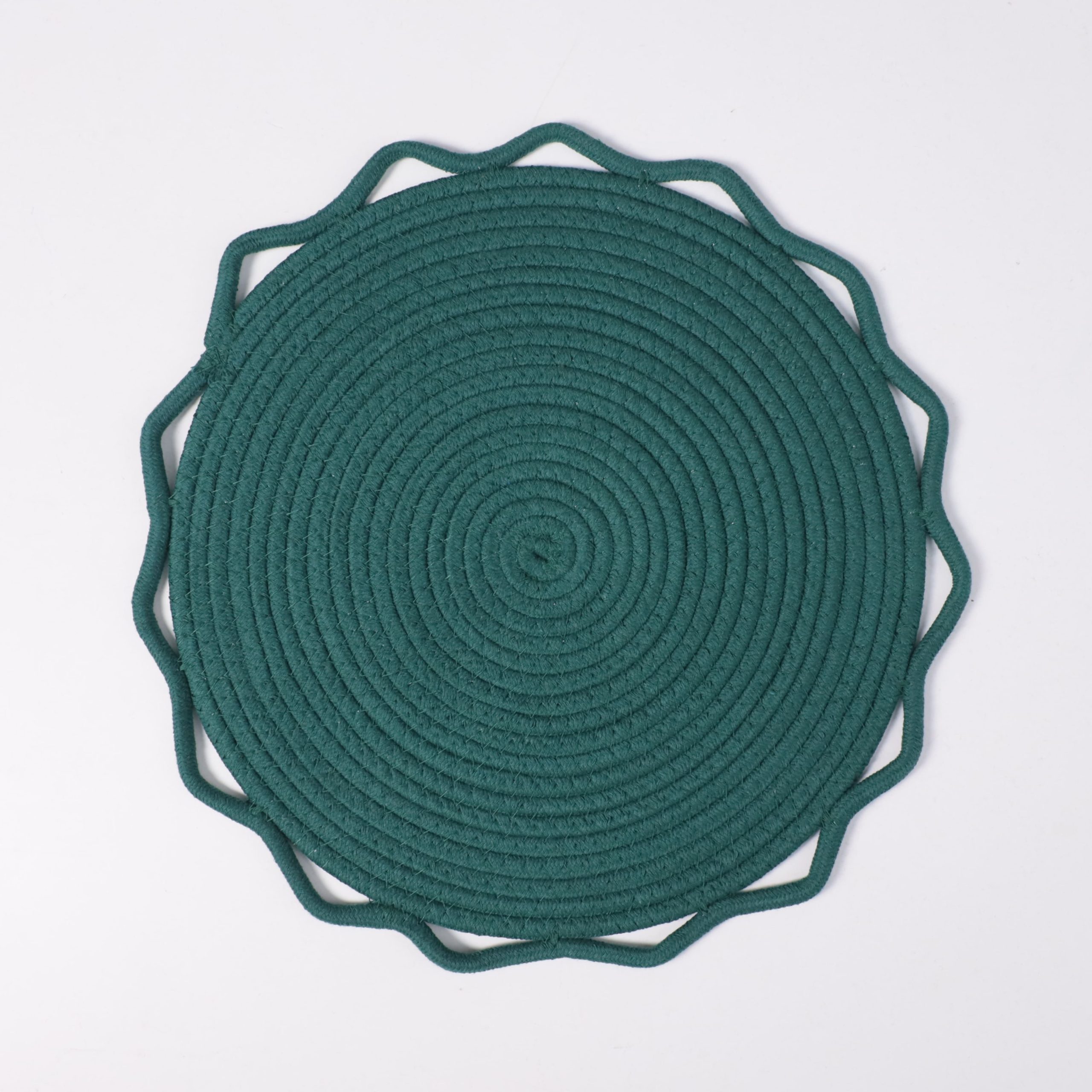 Подставка сервировочная SERVIVA, круглая, темно-зеленый, 38см