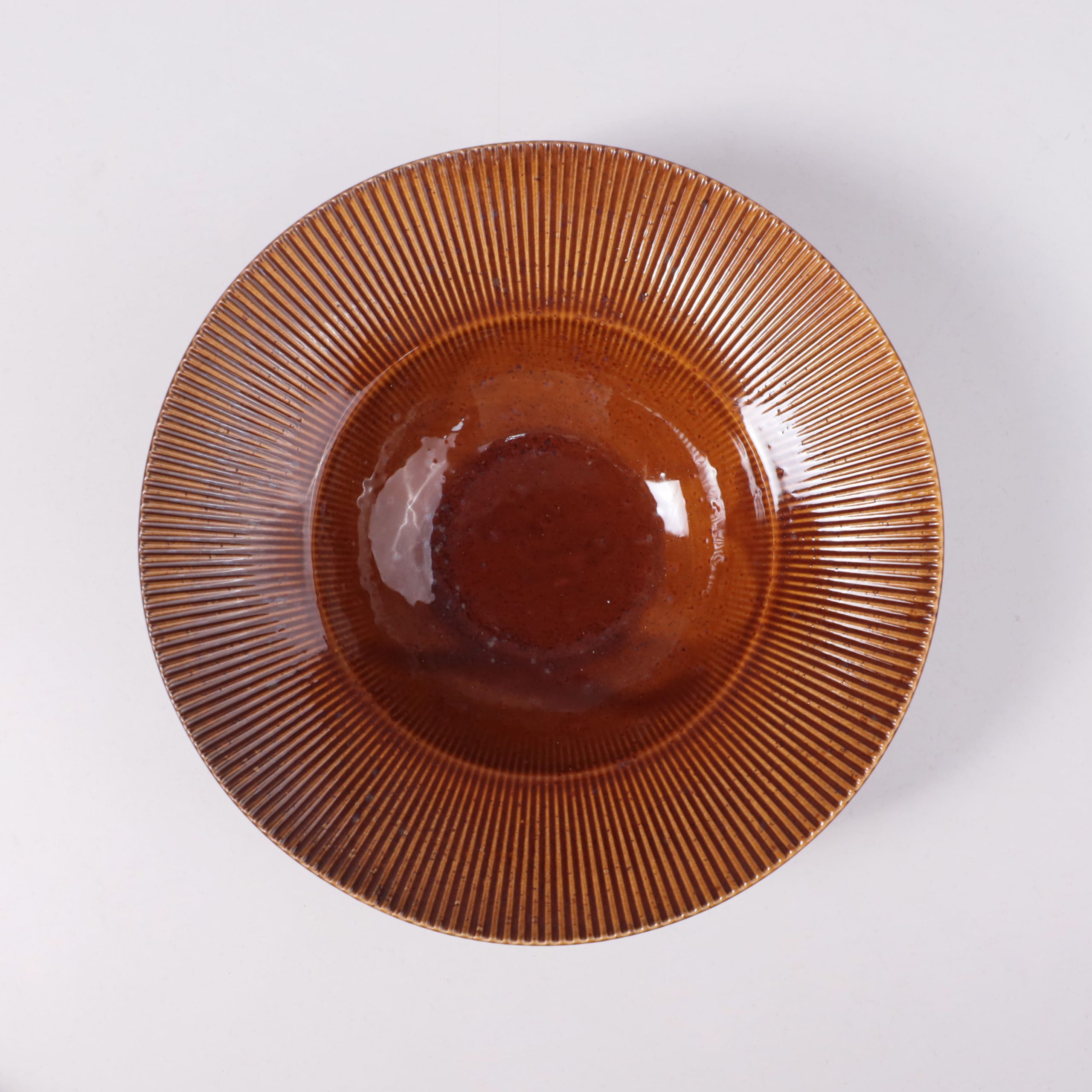 Блюдо для пасты AURORA, фарфор, каштановый, d23,5*6,5см