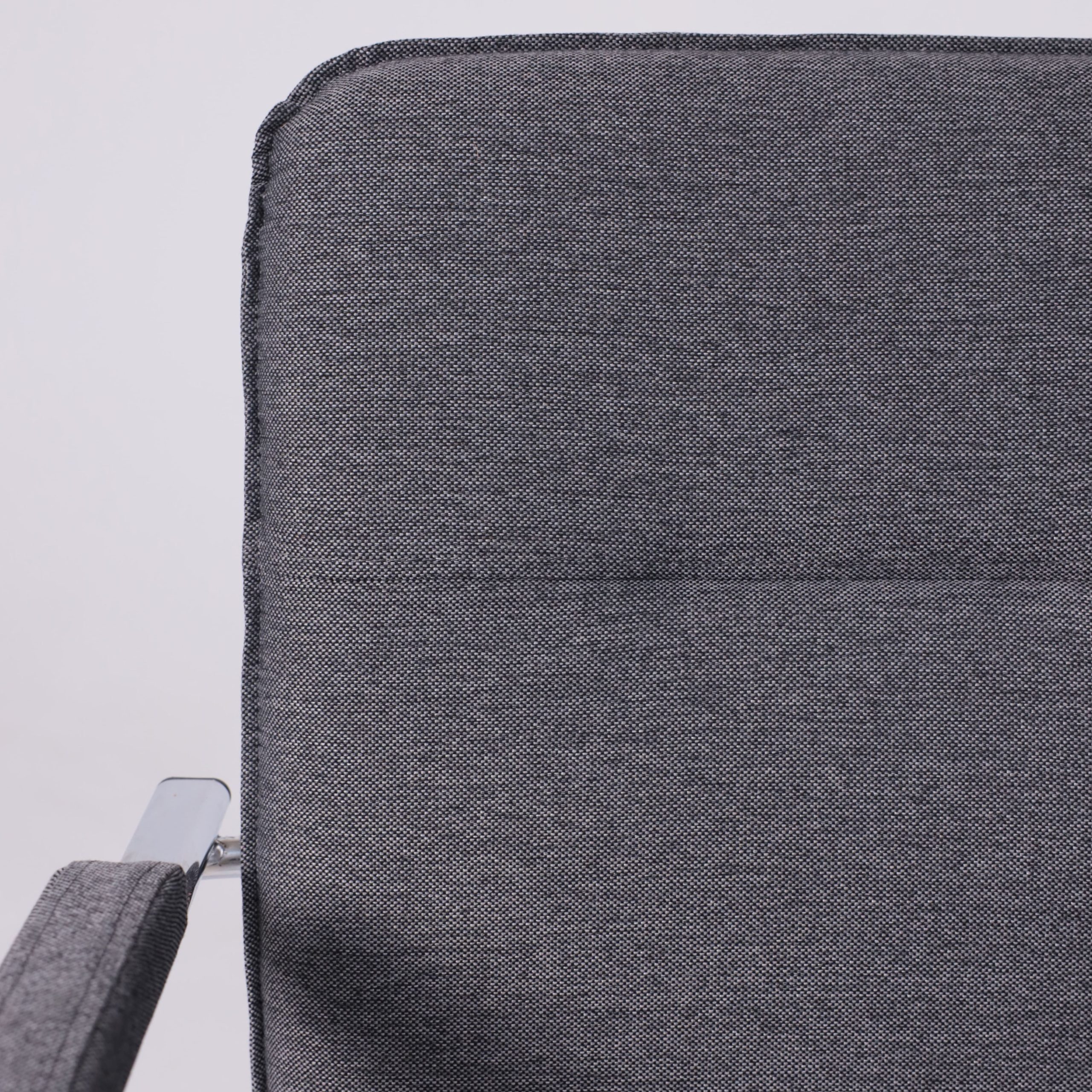Кресло SAMBA AKS-1, Leto 68 темно-серая ткань, мягкие подлокотники