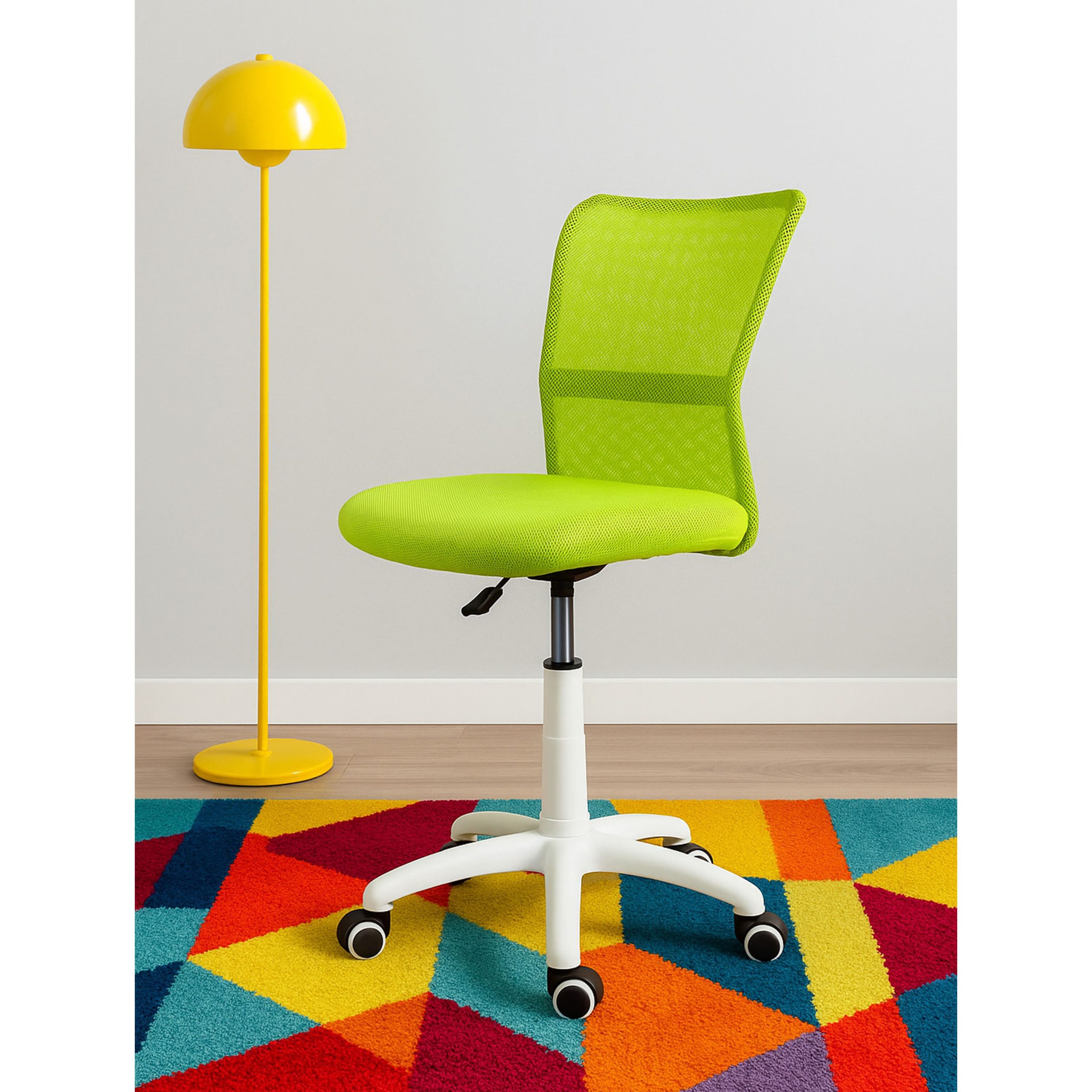 Кресло поворотное EVA, ткань-сетка, (салатовый)