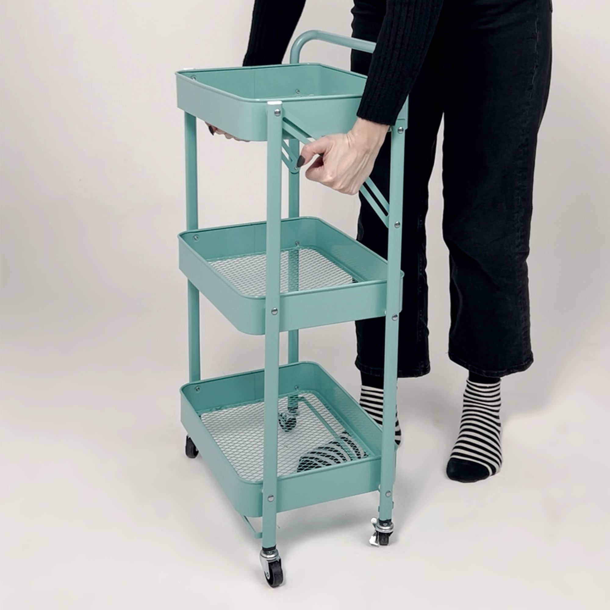 Этажерка NIKA, голубая (бирюзовый)