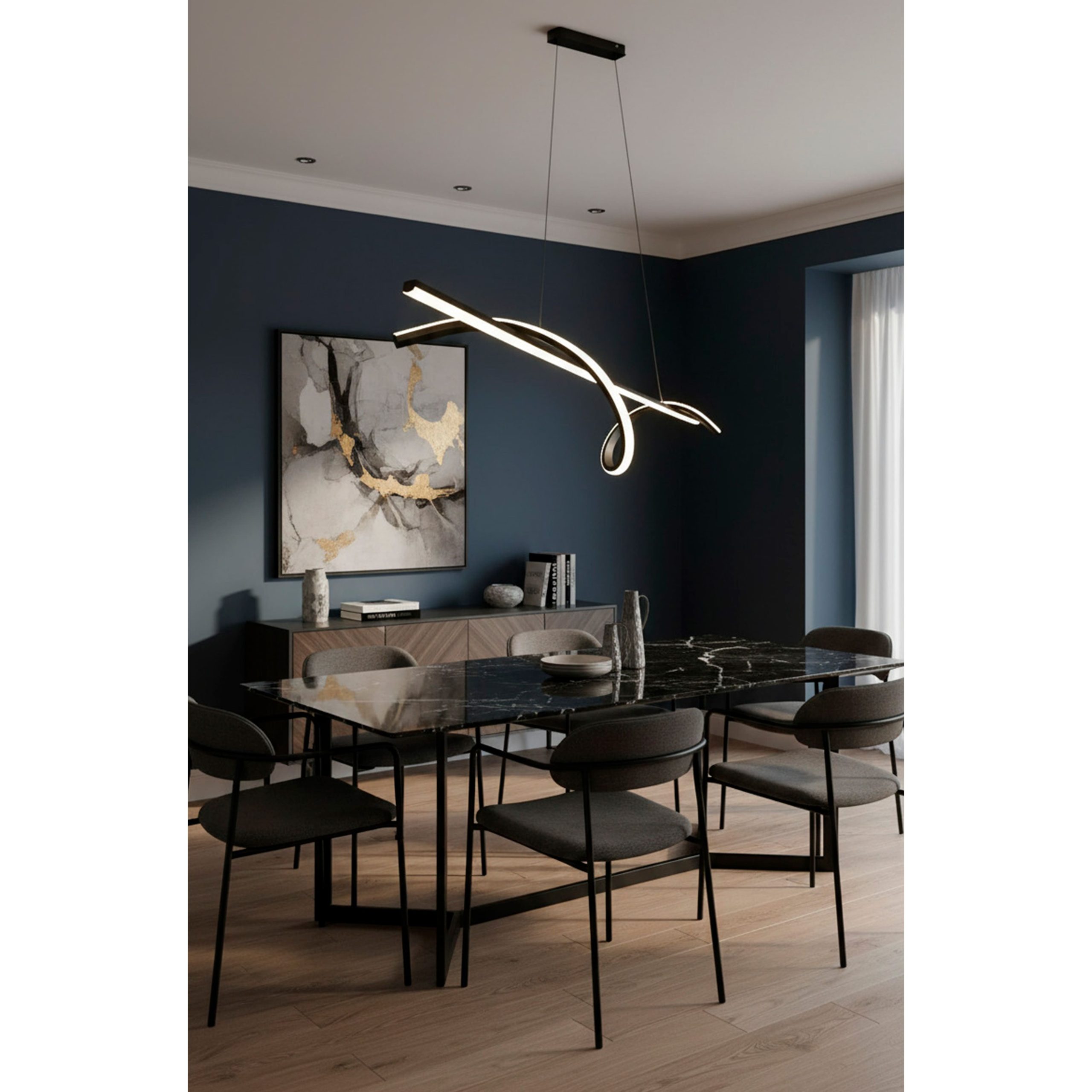 Светильник WAVE, потолочный, LED, 100 см, белый