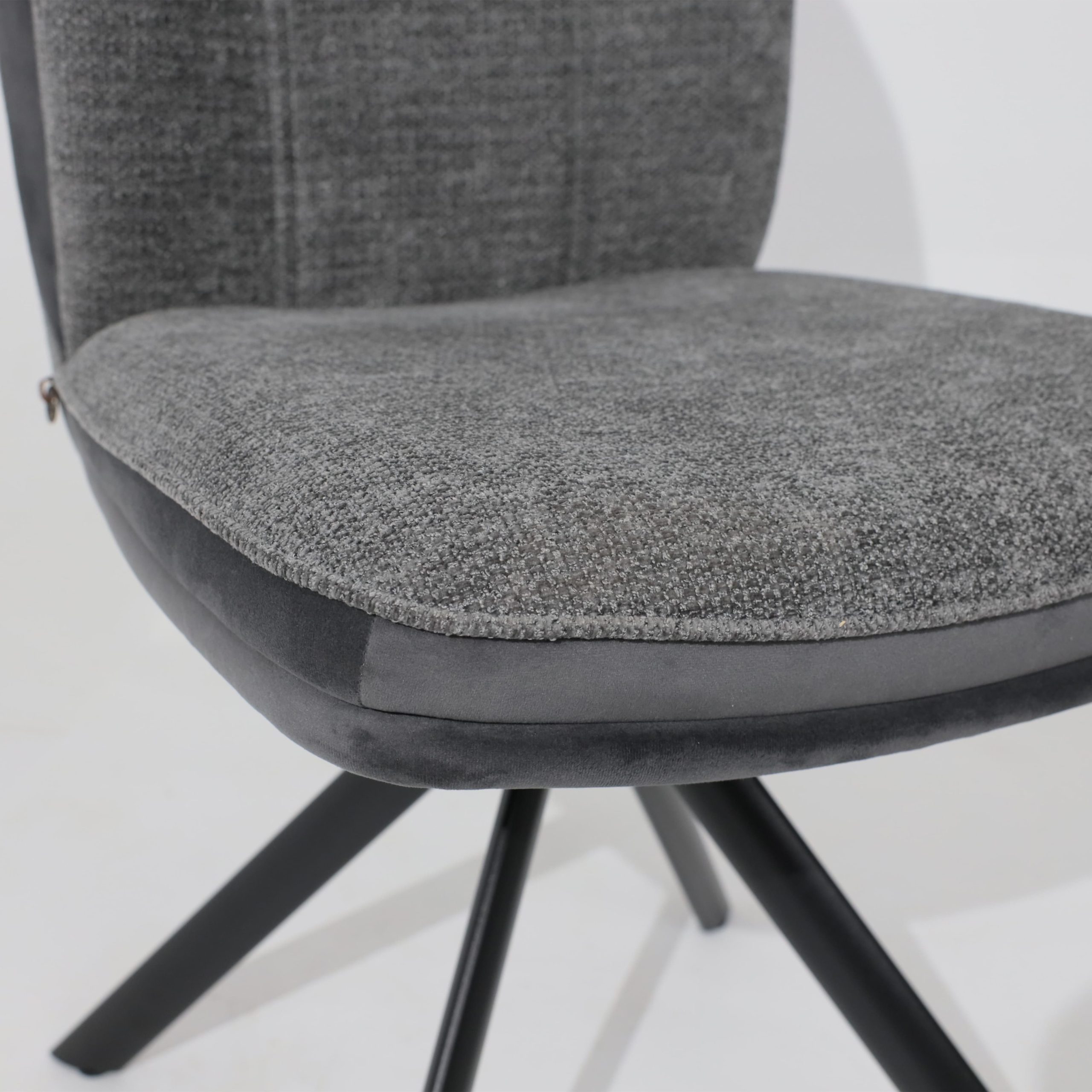 Стул SMART-R 360, g22 GRAPHITE шенилл LUX - d10 HEMATITE LUXчерный