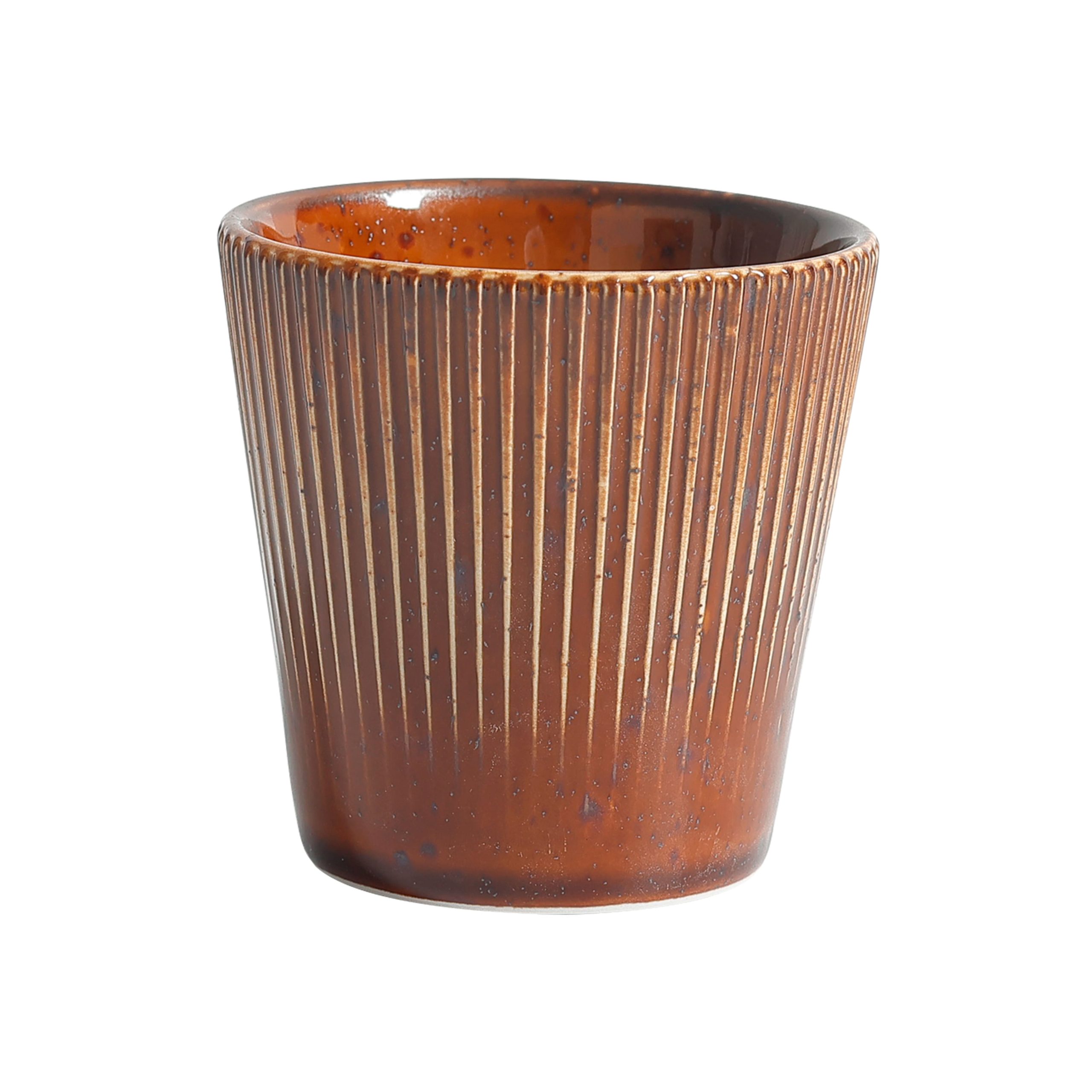 Стакан AURORA, фарфор, каштановый, 200мл