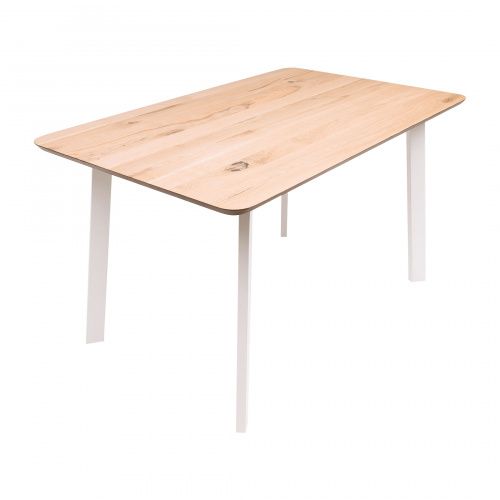 Стол МАЙОН, 130*80*74, дуб натуральный/белый (ПР-2 DSW (Т27) (02) КС-60)