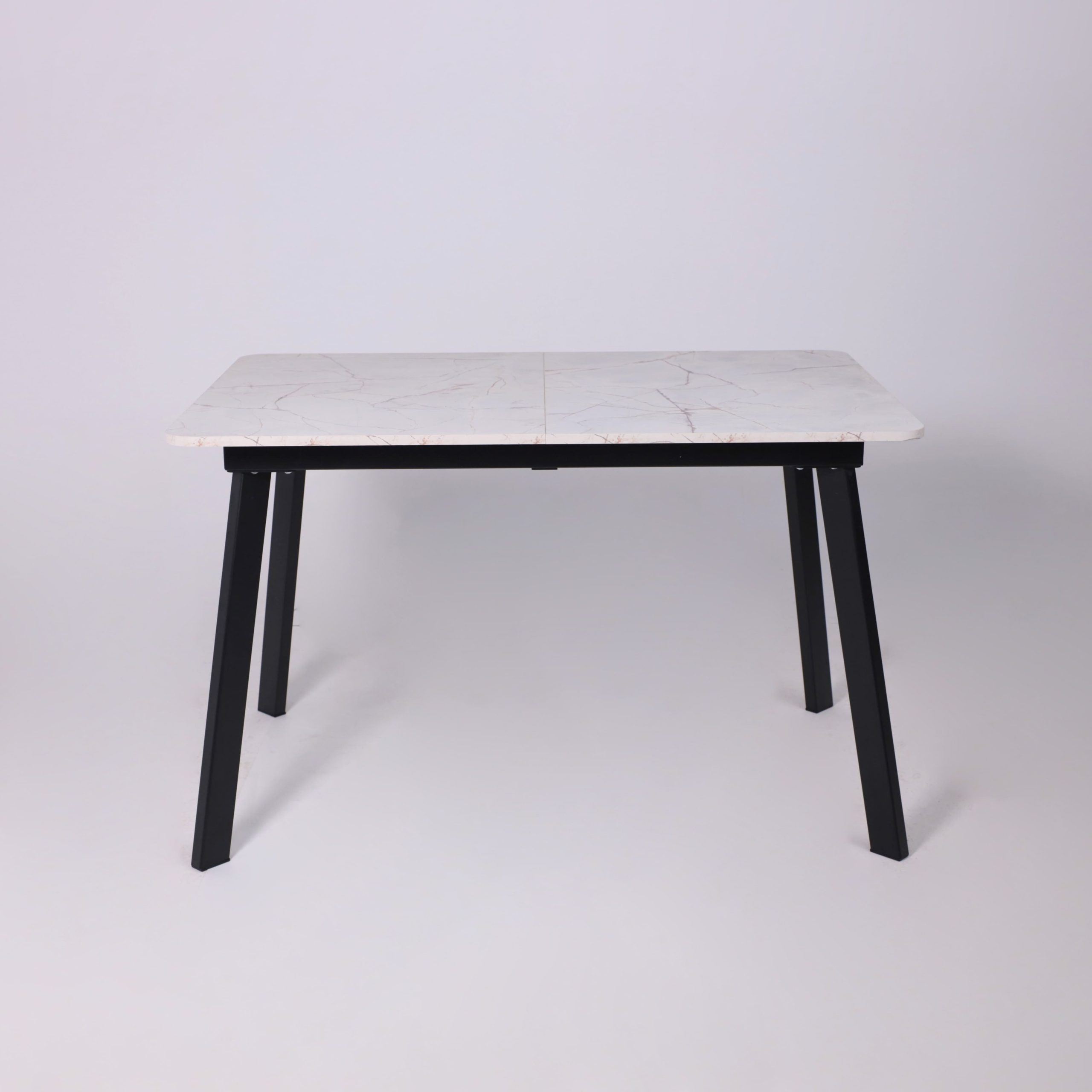 Стол AV 1209/1, ЛМДФ, раздвижной 1200(1600)*800 Азул Оникс/черный