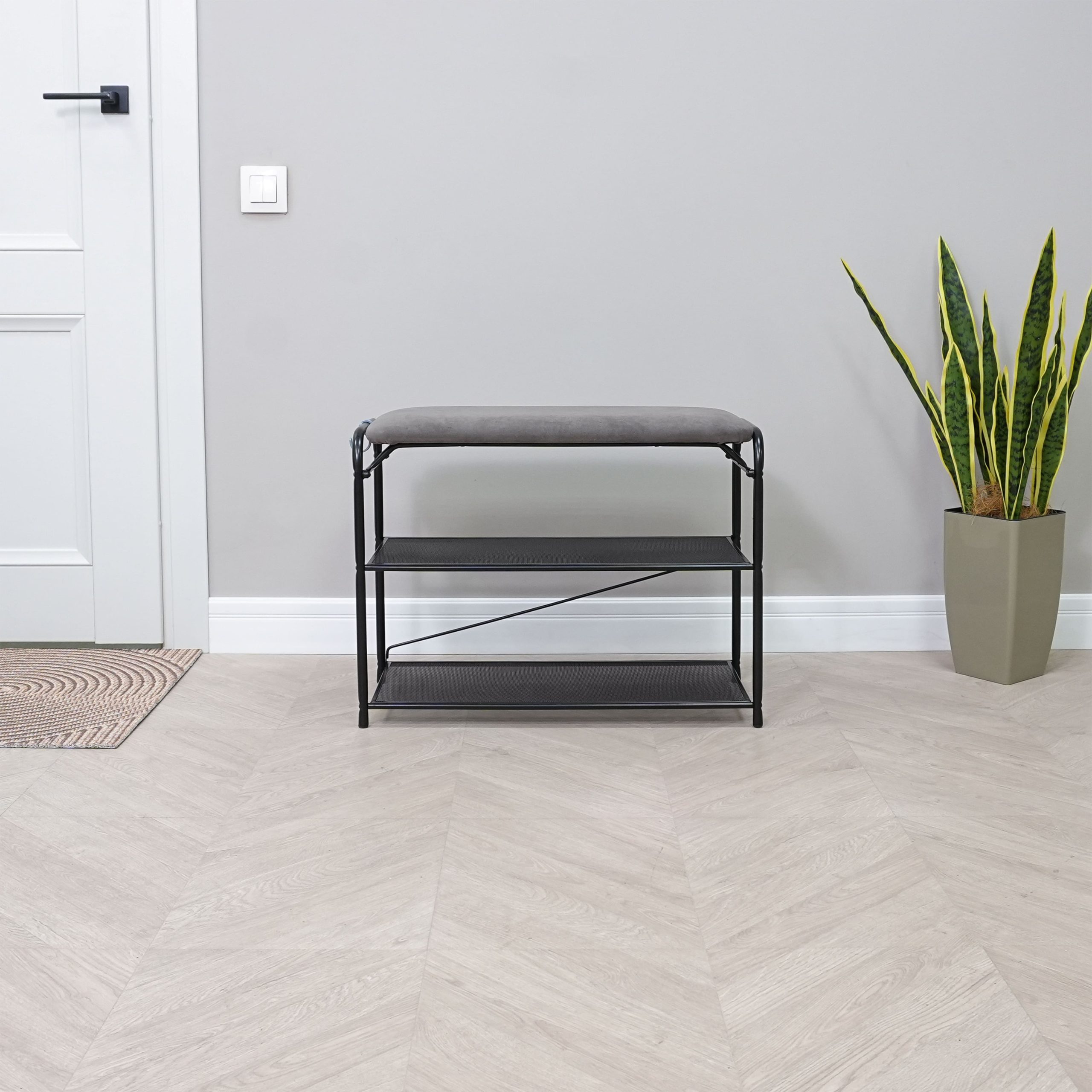 Подставка для обуви Гранада 23 НБК, (чёрный, нубук)