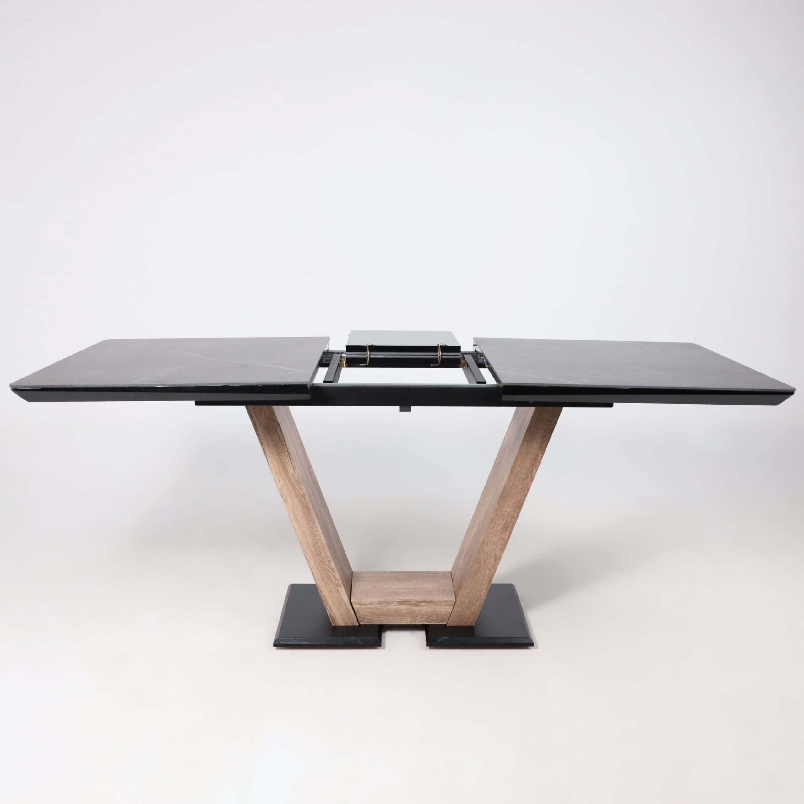 Стол ТОРОНТО, керамика 0 кат. 1400(1715)*800, Камень серый Greys black/Ель умбра