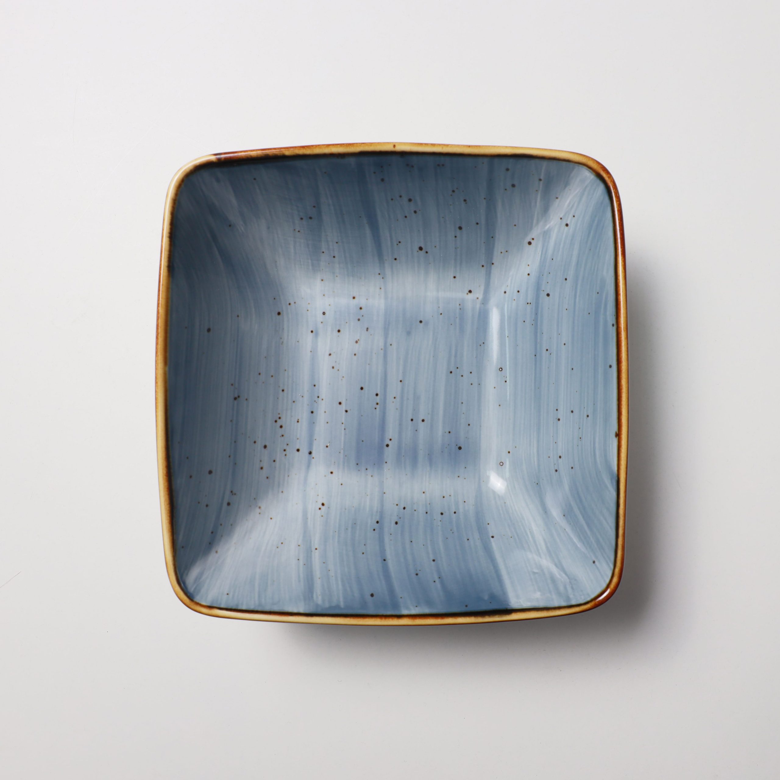 Тарелка квадратная глубокая VITAL 1, фарфор, синий, 19,3*19,3*7см