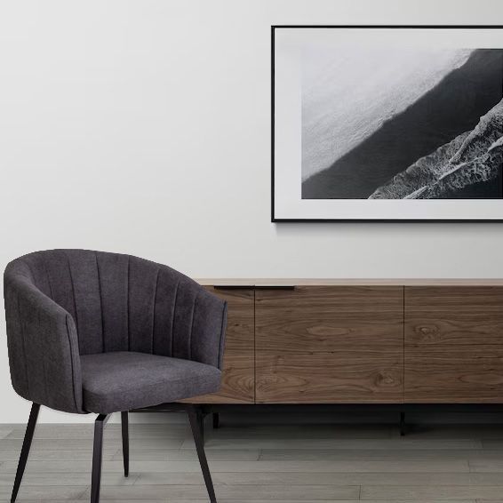 Кресло MELON, поворотное, серый/черный